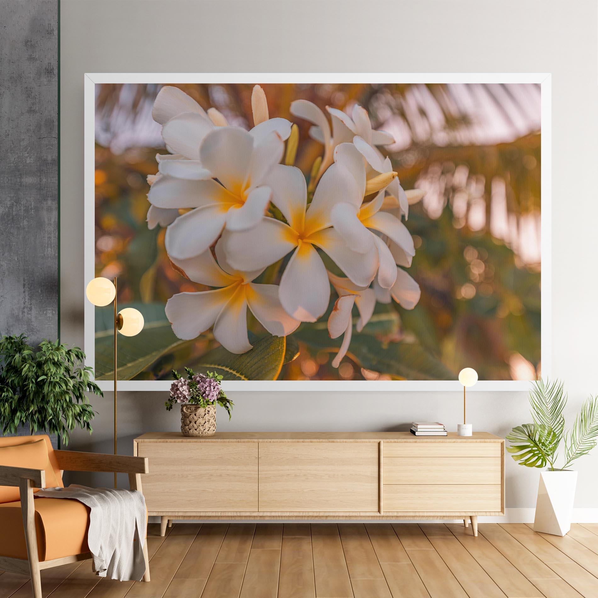 Tablou Canvas White Plumeria mockup 9