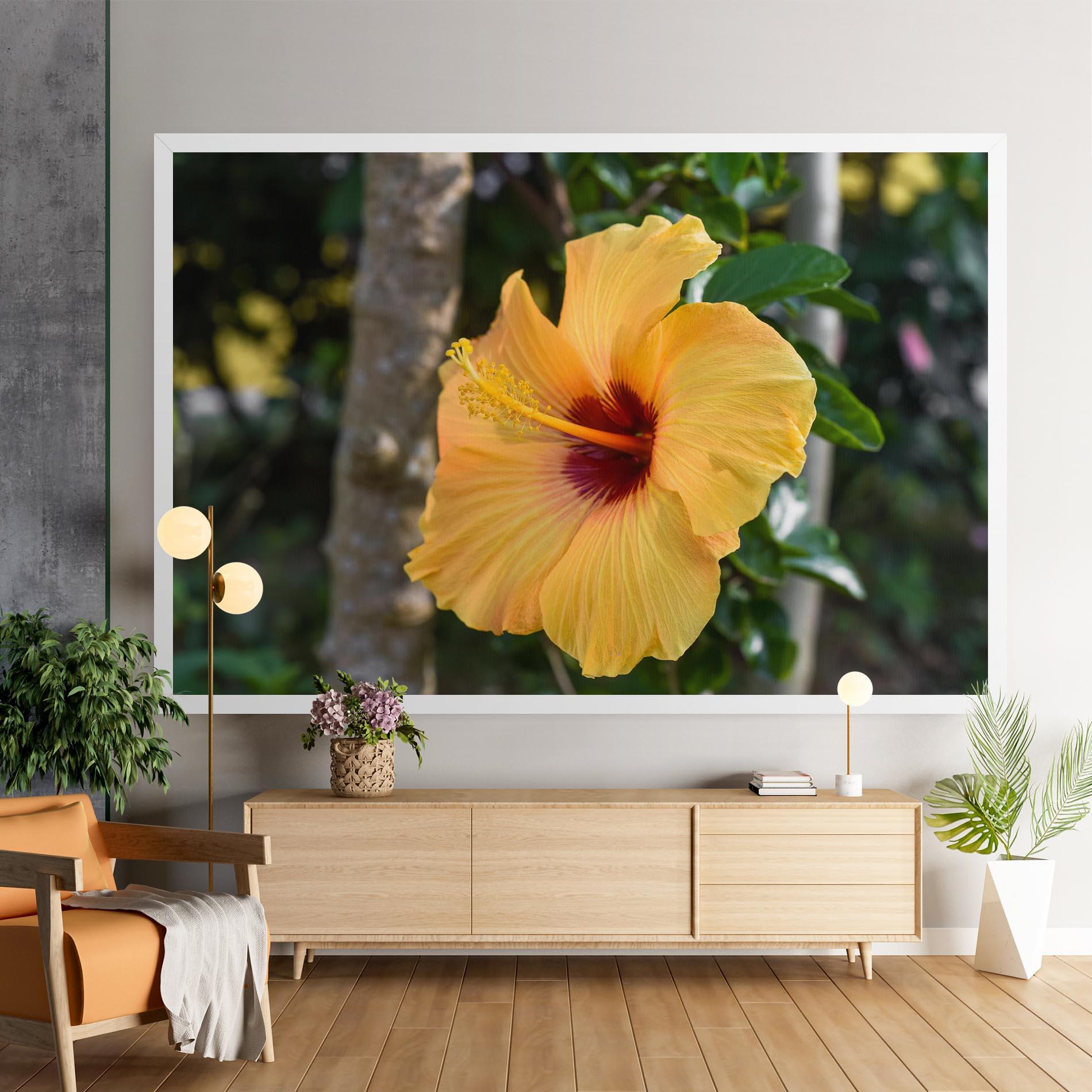 Tablou Canvas Yellow Hibiscus mockup 9