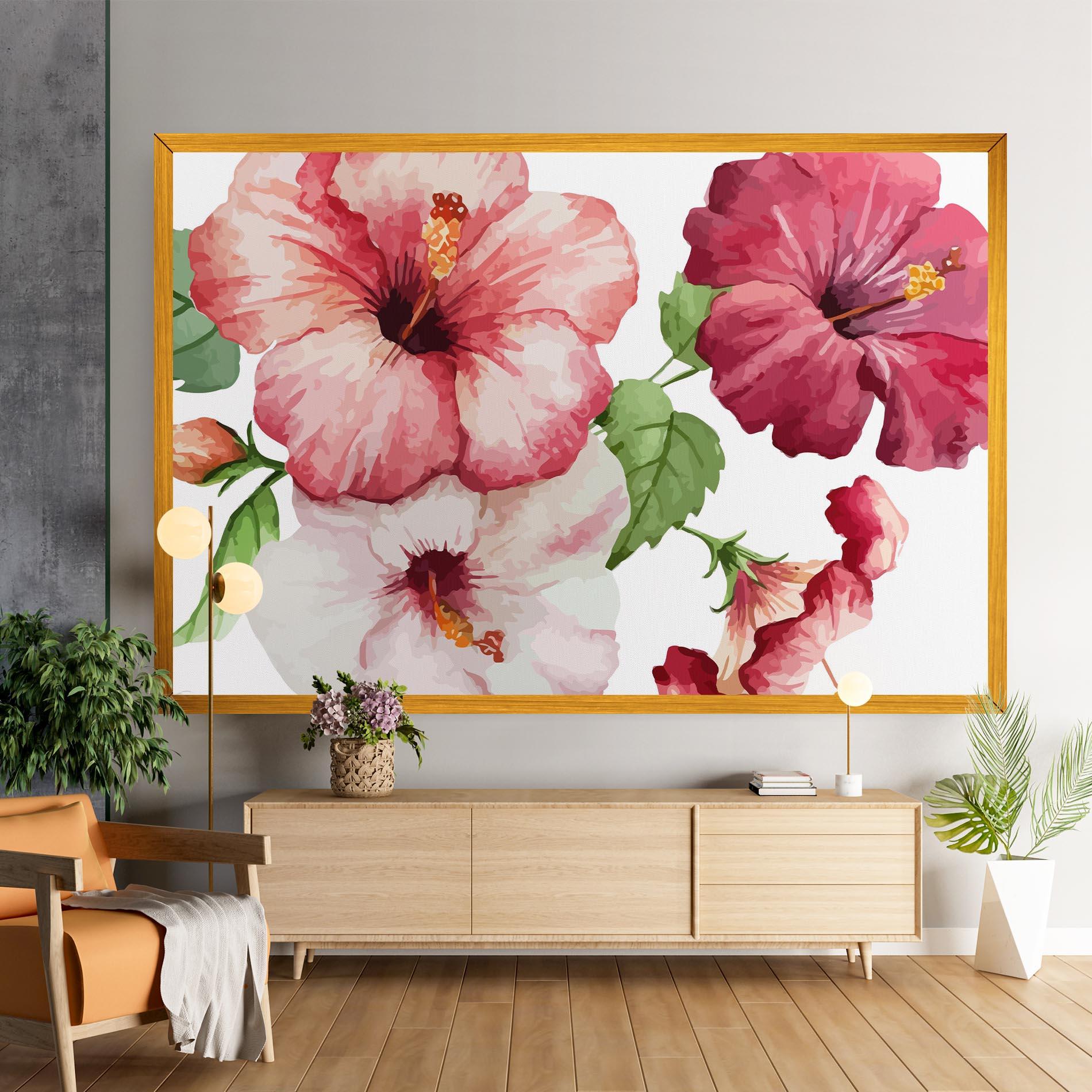 Tablou Canvas Exotic Flower Paint mockup 9