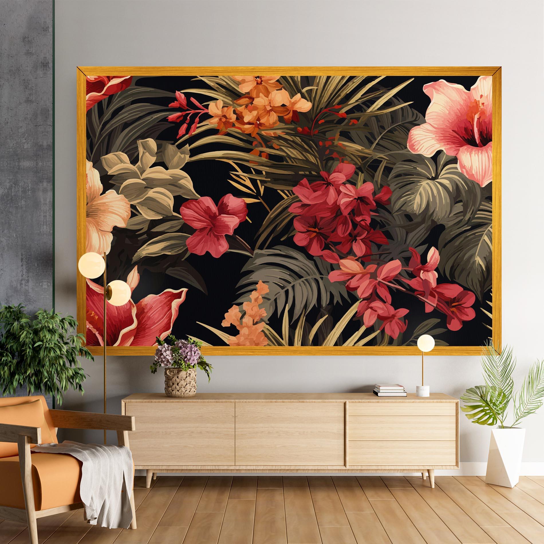 Tablou Canvas Exotic Flower Plant mockup 9