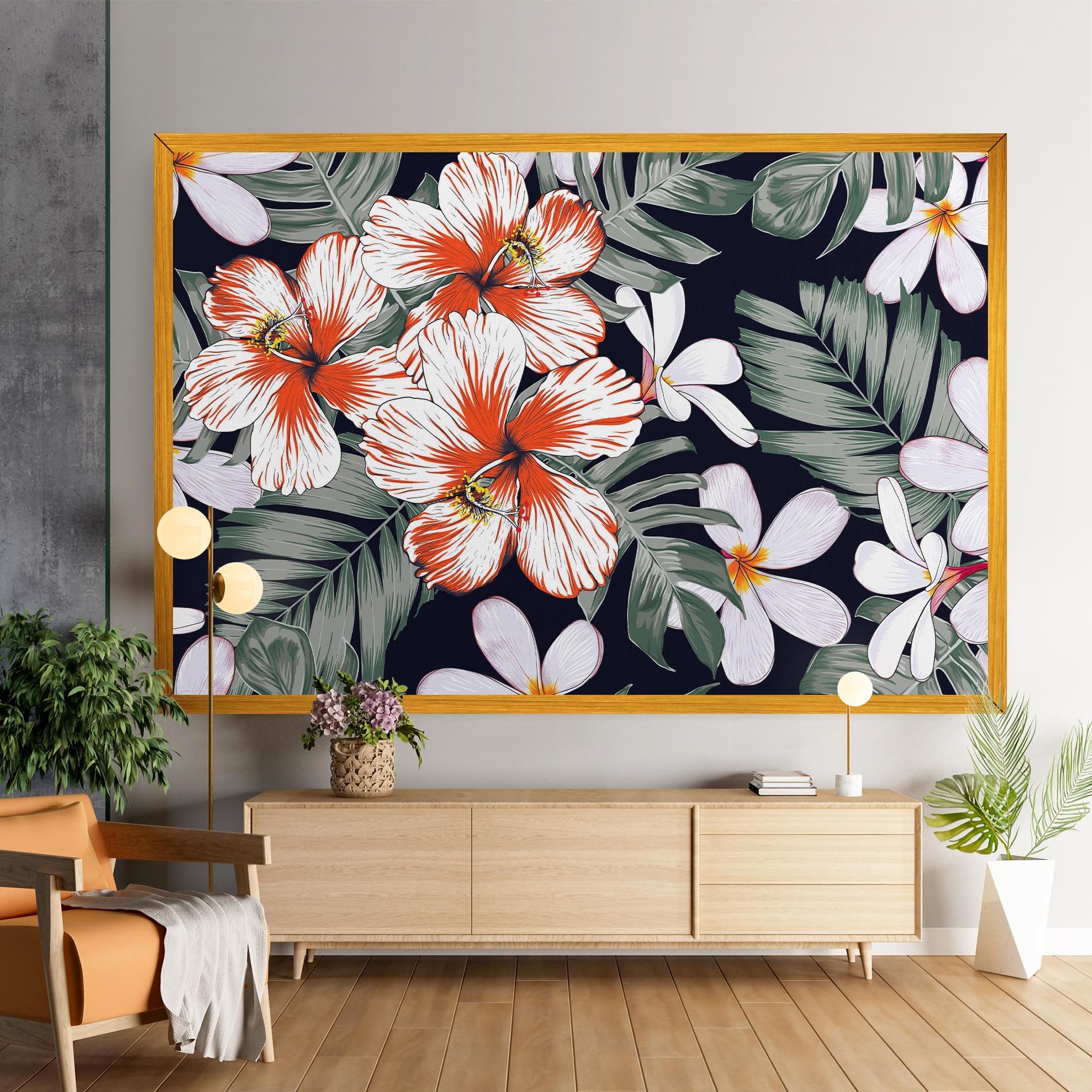 Orange White Exotic mockup 9