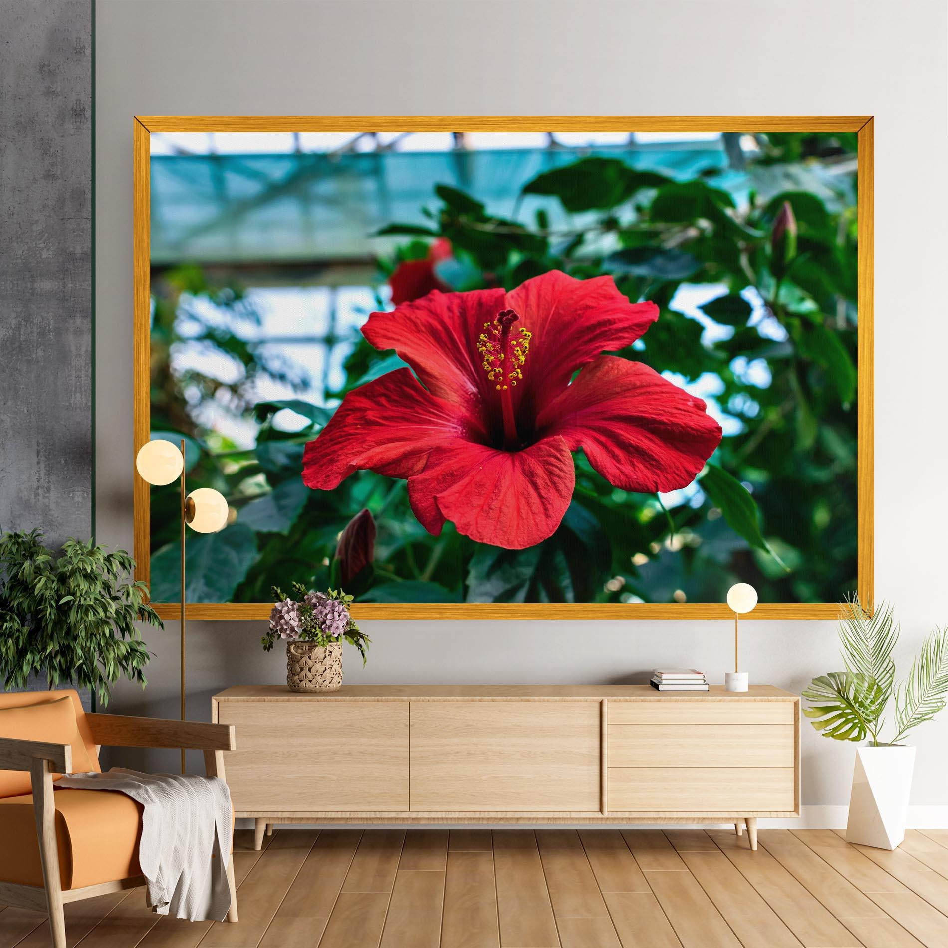 Tablou Canvas Red Exotic Plant mockup 9