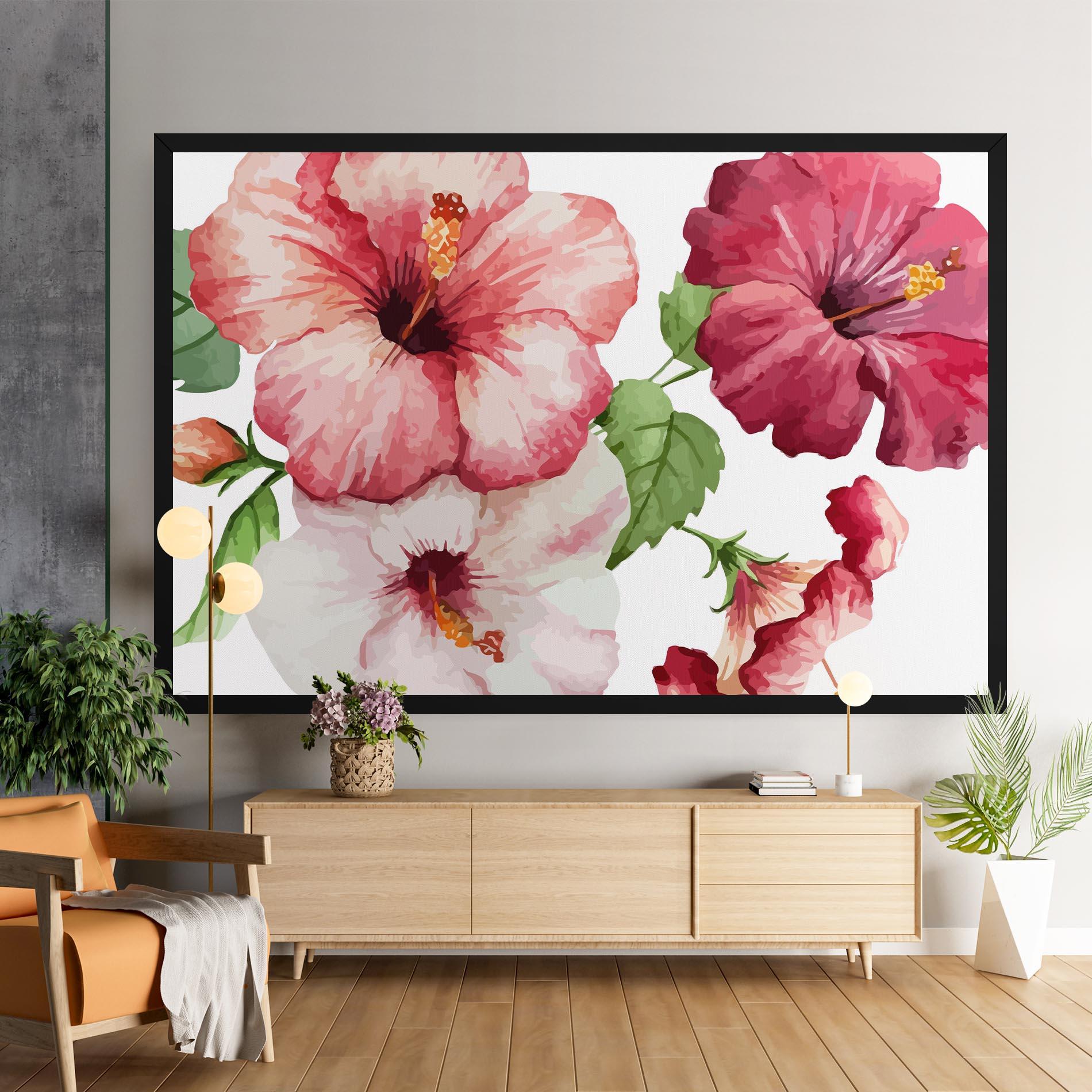 Tablou Canvas Exotic Flower Paint mockup 9