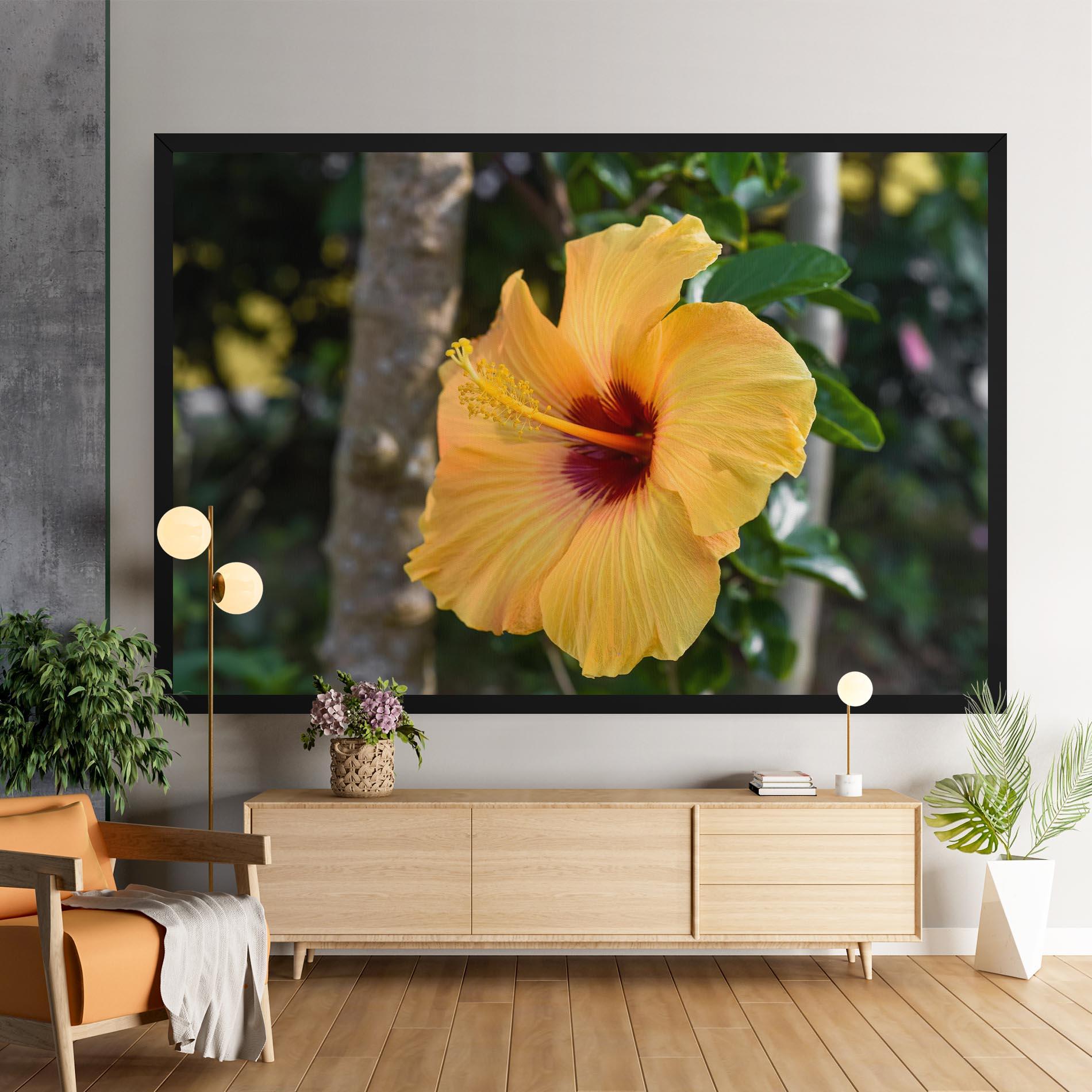 Tablou Canvas Yellow Hibiscus mockup 9