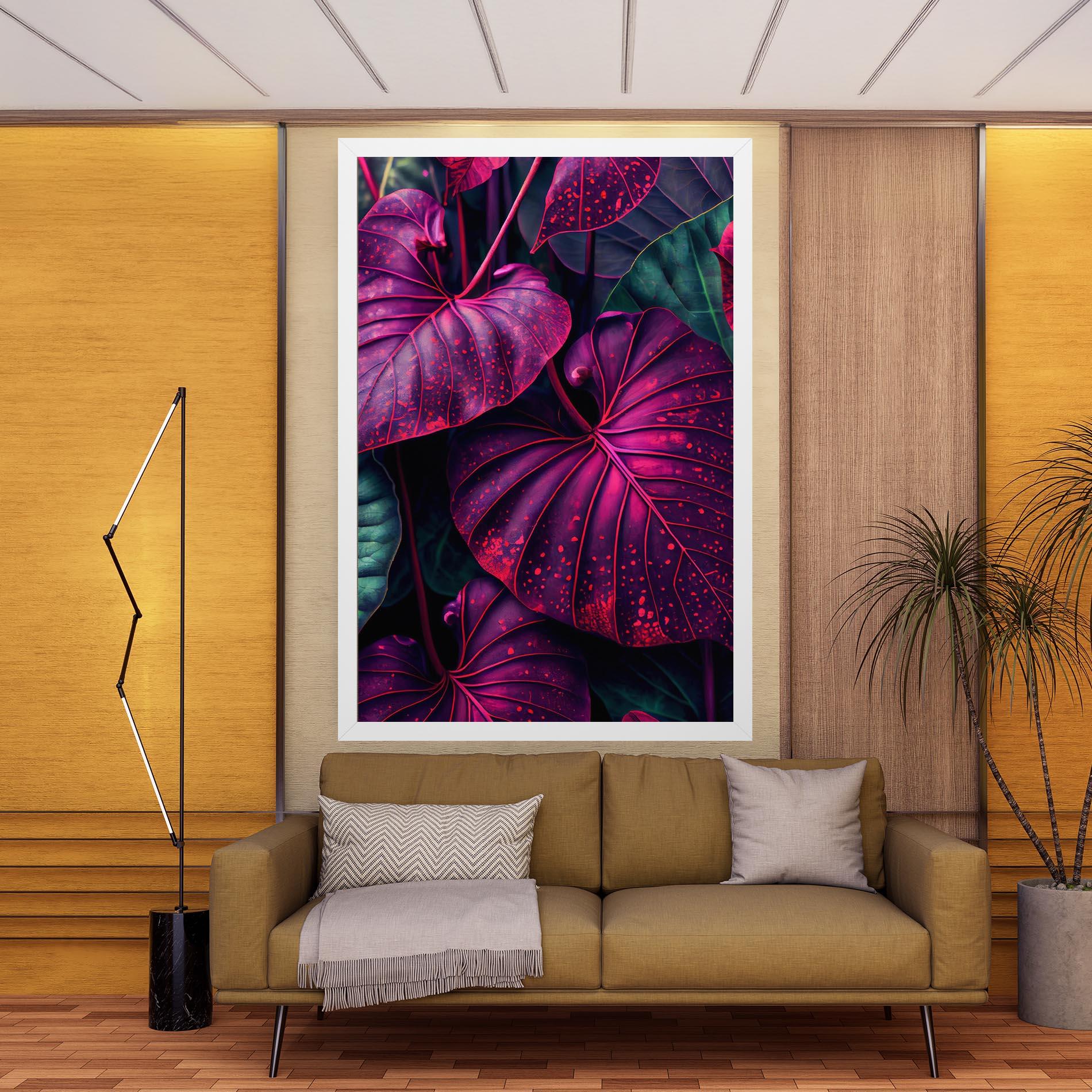Tablou Canvas Big Purple Exotic mockup 9