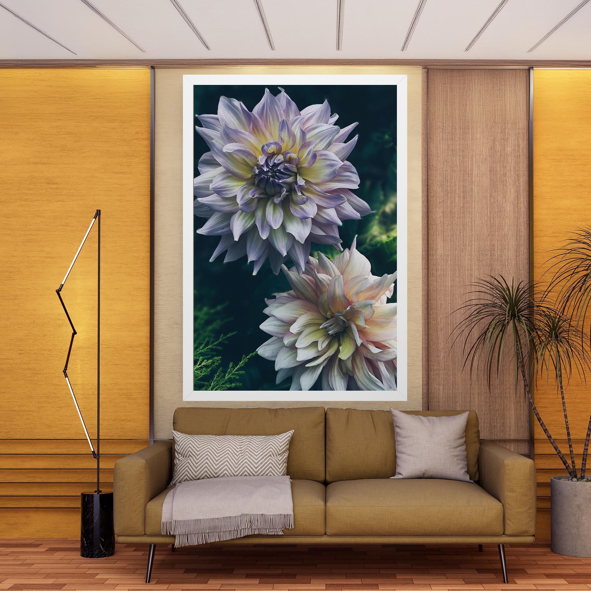 Tablou Canvas Dahlia Flowers mockup 9