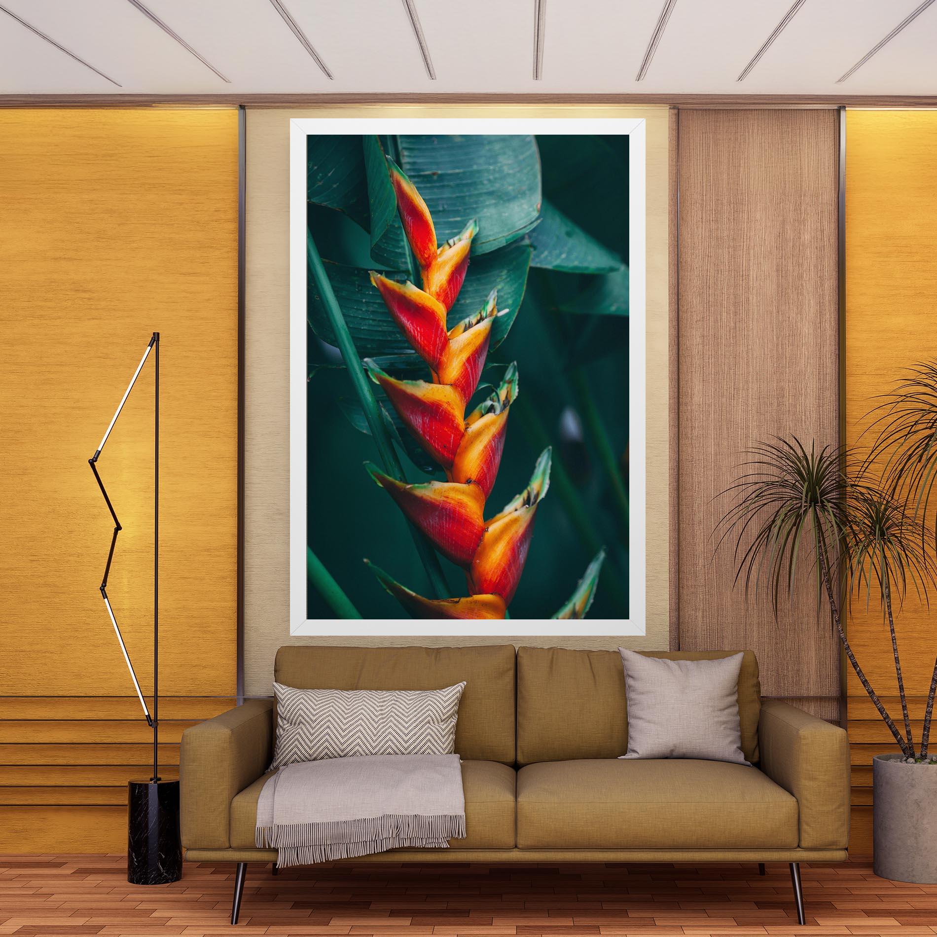 Tablou Canvas Red Orange Exotic mockup 9