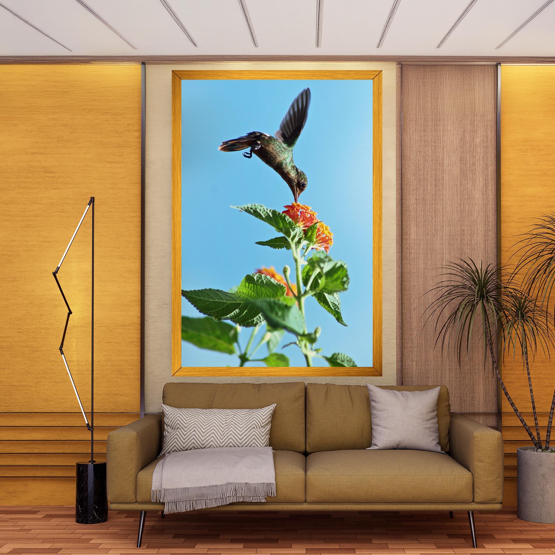 Tablou Canvas Bird Exotic Flower mockup 9