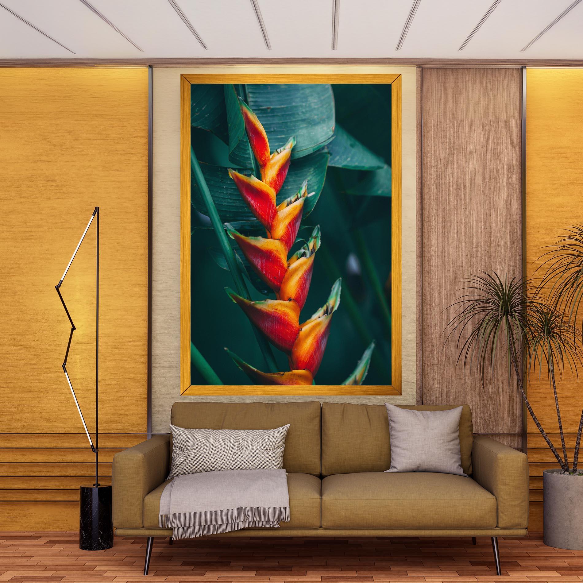 Tablou Canvas Red Orange Exotic mockup 9