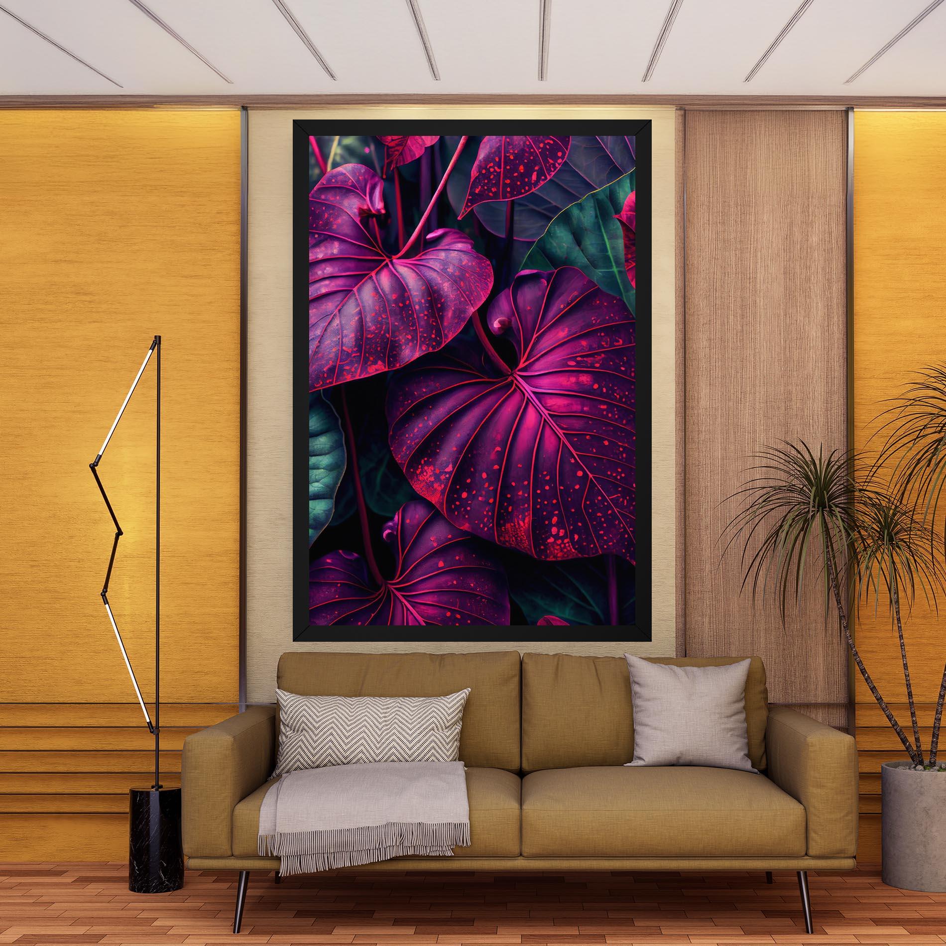 Tablou Canvas Big Purple Exotic mockup 9