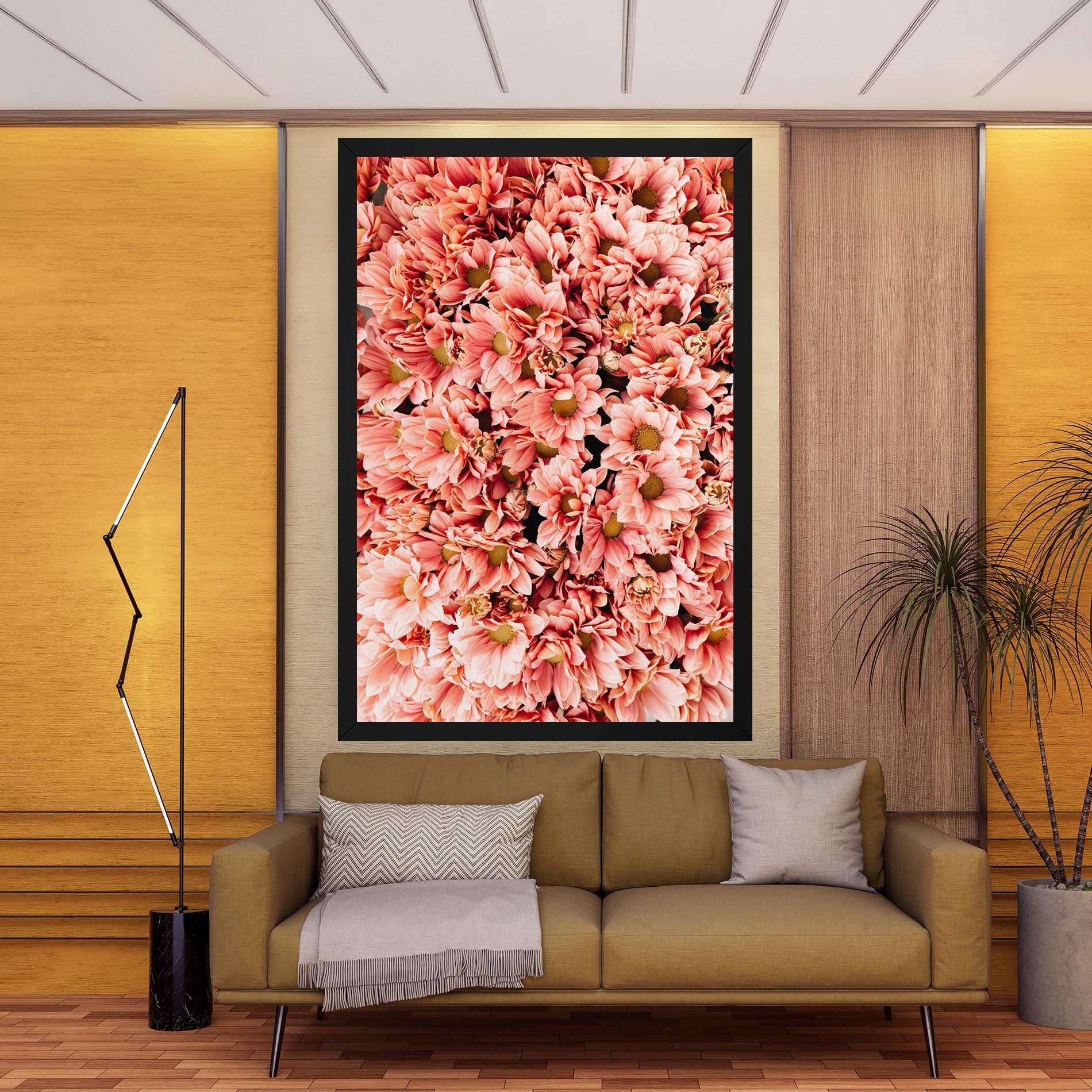 Pink Flowers Bouquet mockup 9