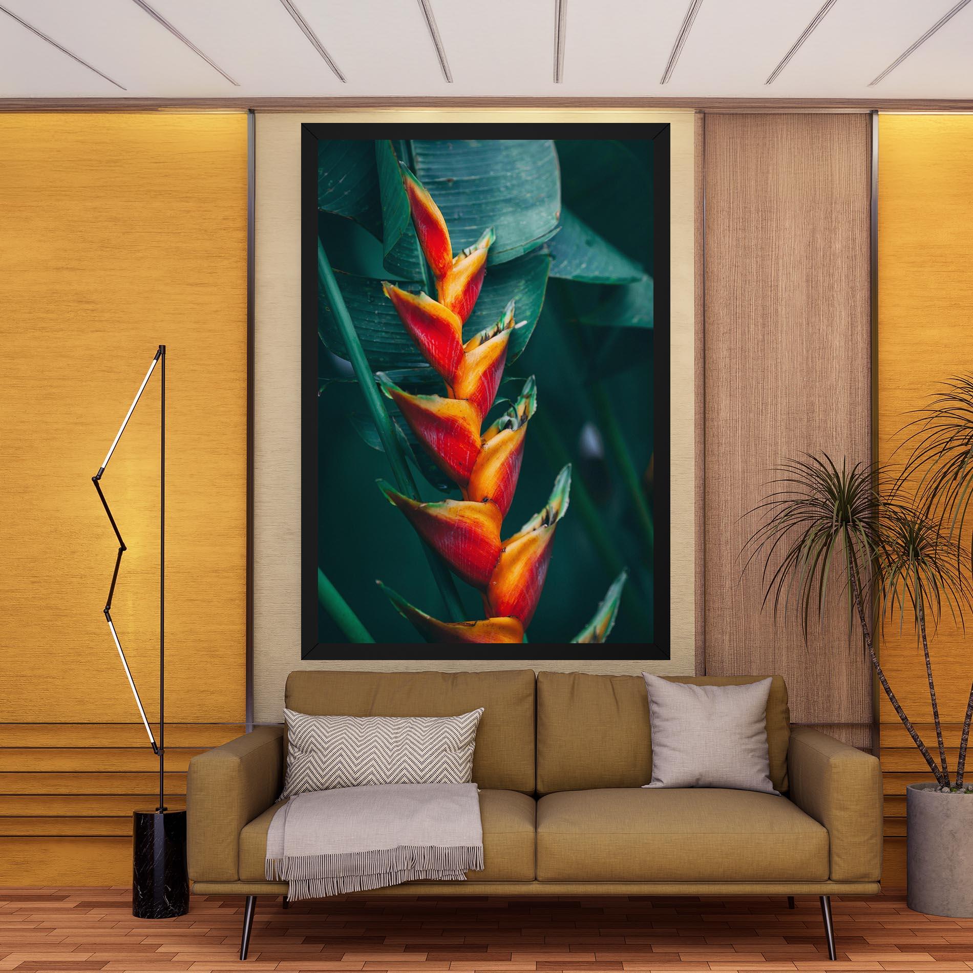 Tablou Canvas Red Orange Exotic mockup 9