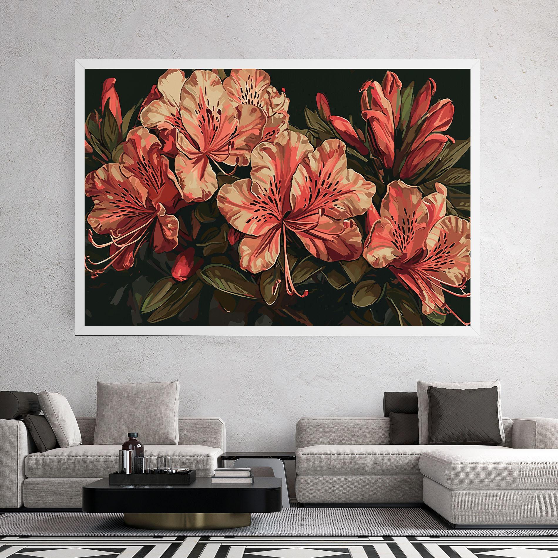 Tablou Canvas Cream Exotic Art mockup 2