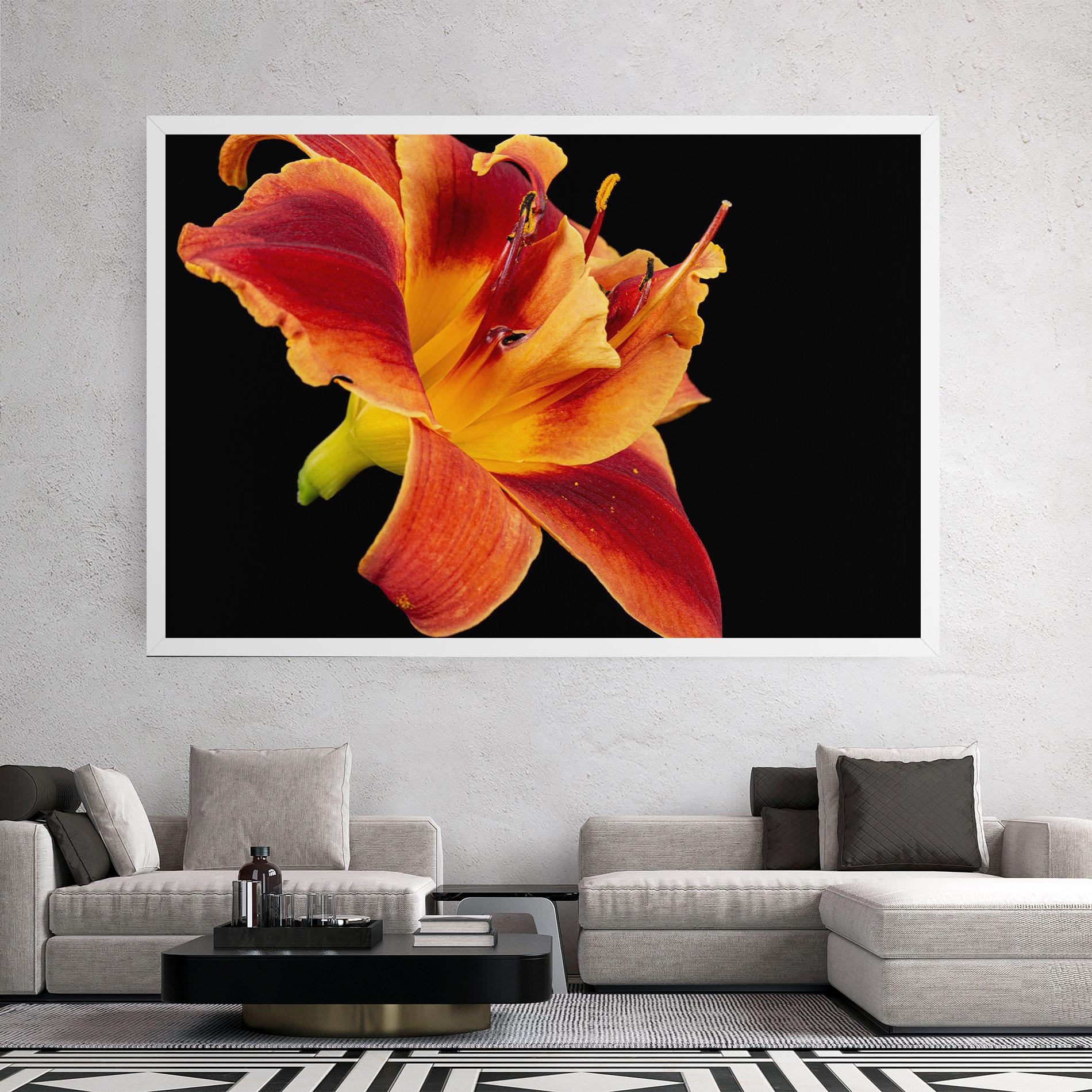 Tablou Canvas Exotic Orange Red mockup 2