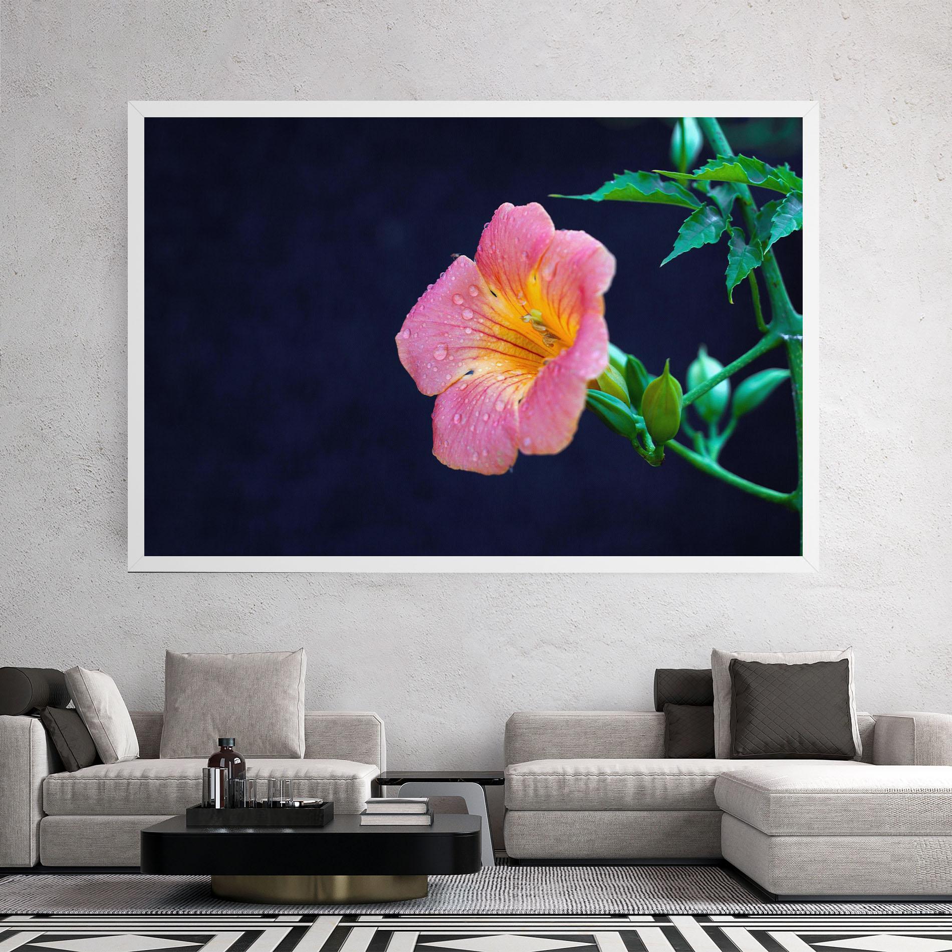 Tablou Canvas Exotic Pink Plant mockup 2