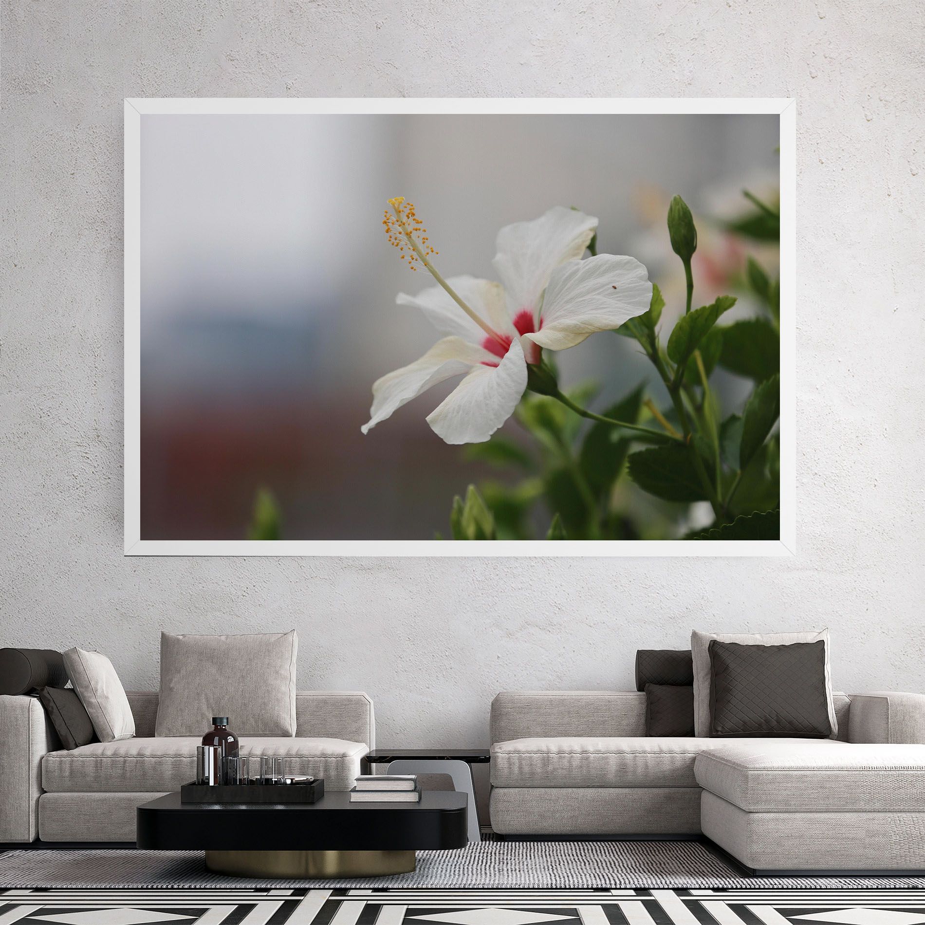 Exotic White Flower mockup 2