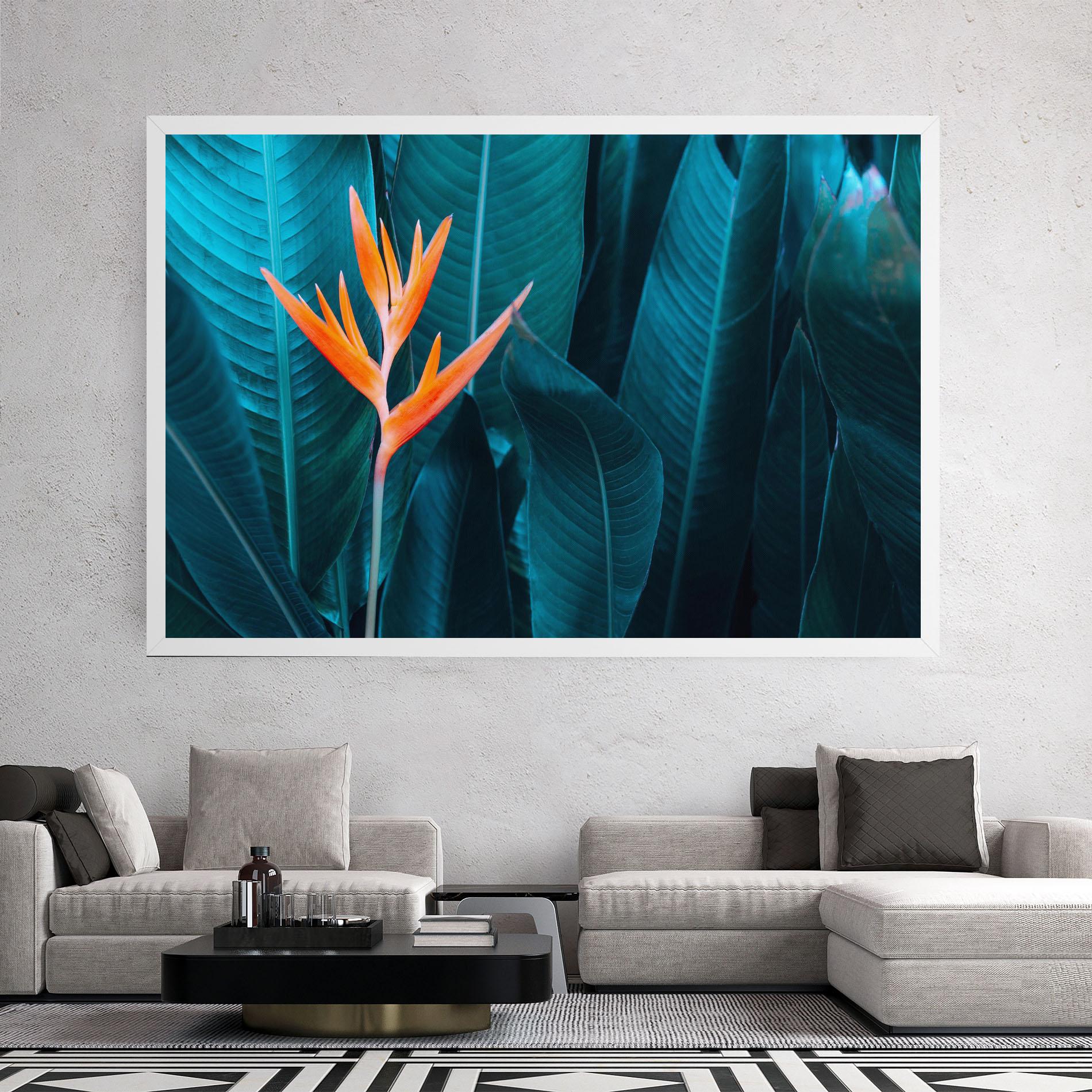 Tablou Canvas Orange Green Exotic mockup 2