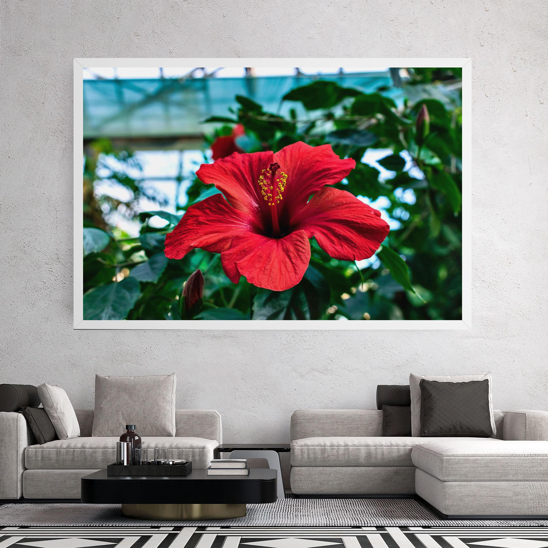 Tablou Canvas Red Exotic Plant mockup 2
