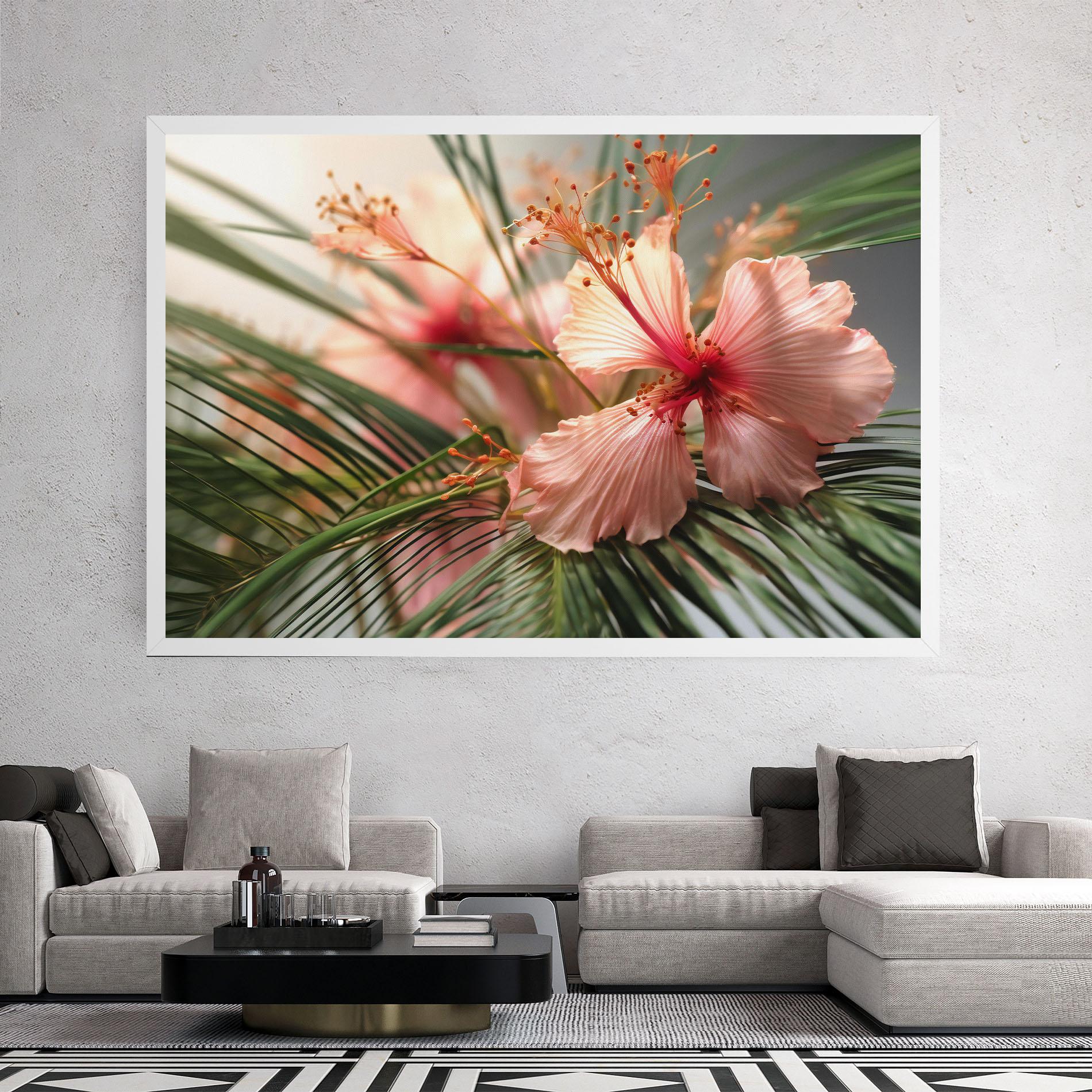 Tablou Canvas Sunset Exotic Flower mockup 2