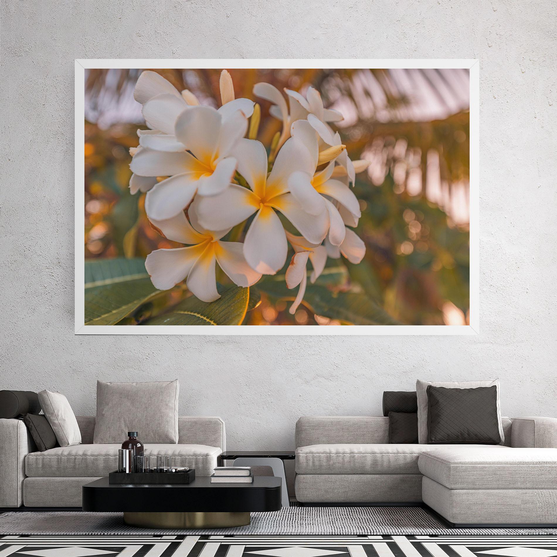 Tablou Canvas White Plumeria mockup 2