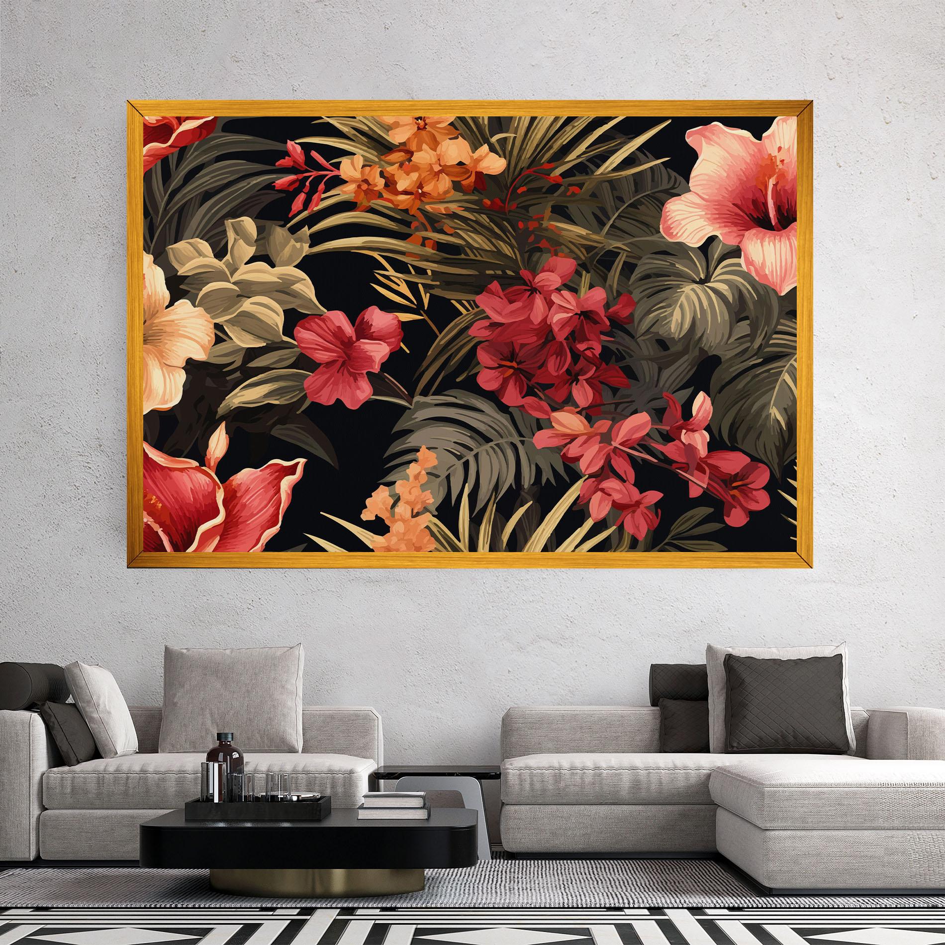 Tablou Canvas Exotic Flower Plant mockup 2