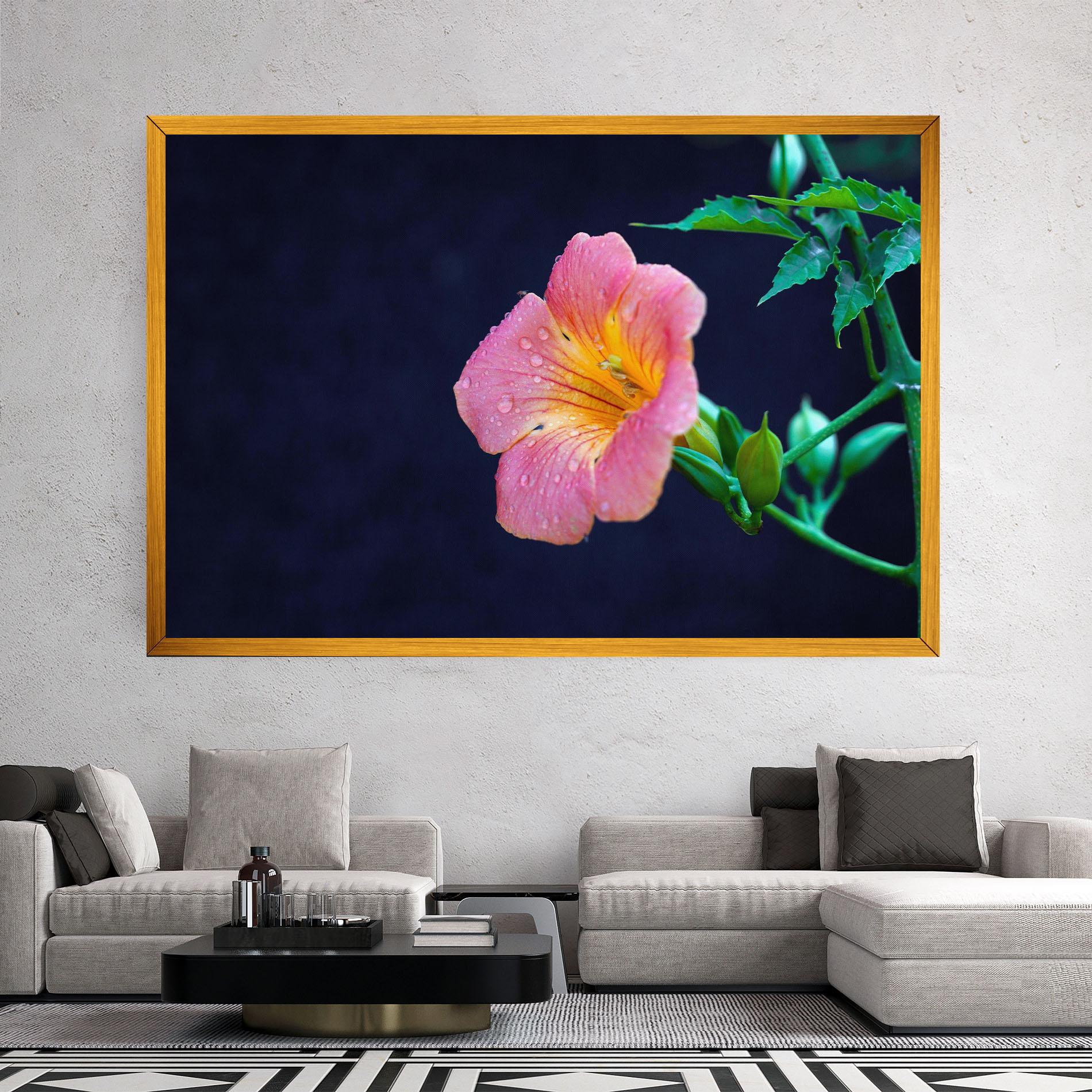 Tablou Canvas Exotic Pink Plant mockup 2