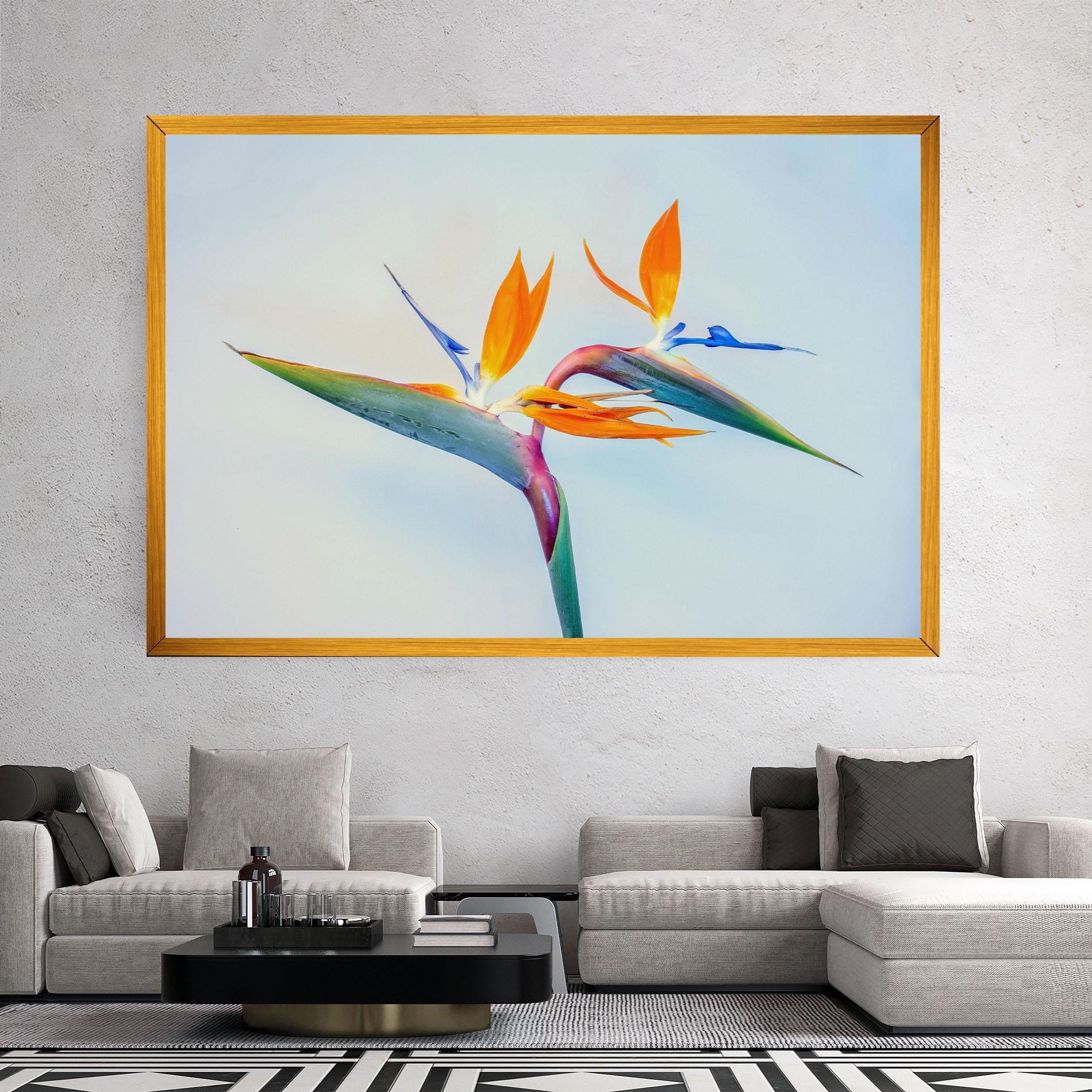 Tablou Canvas Green Orange Exotic mockup 2