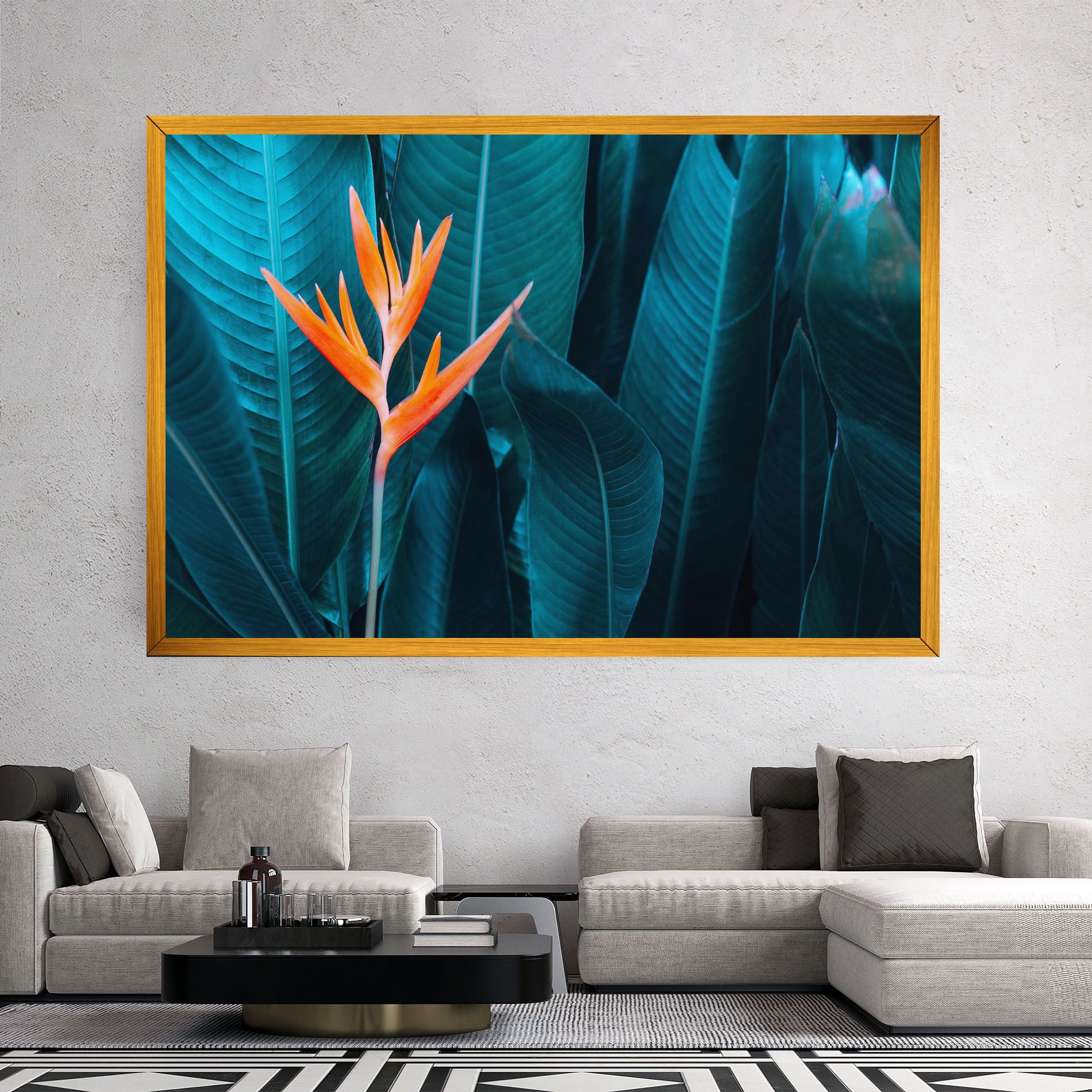 Orange Green Exotic mockup 2