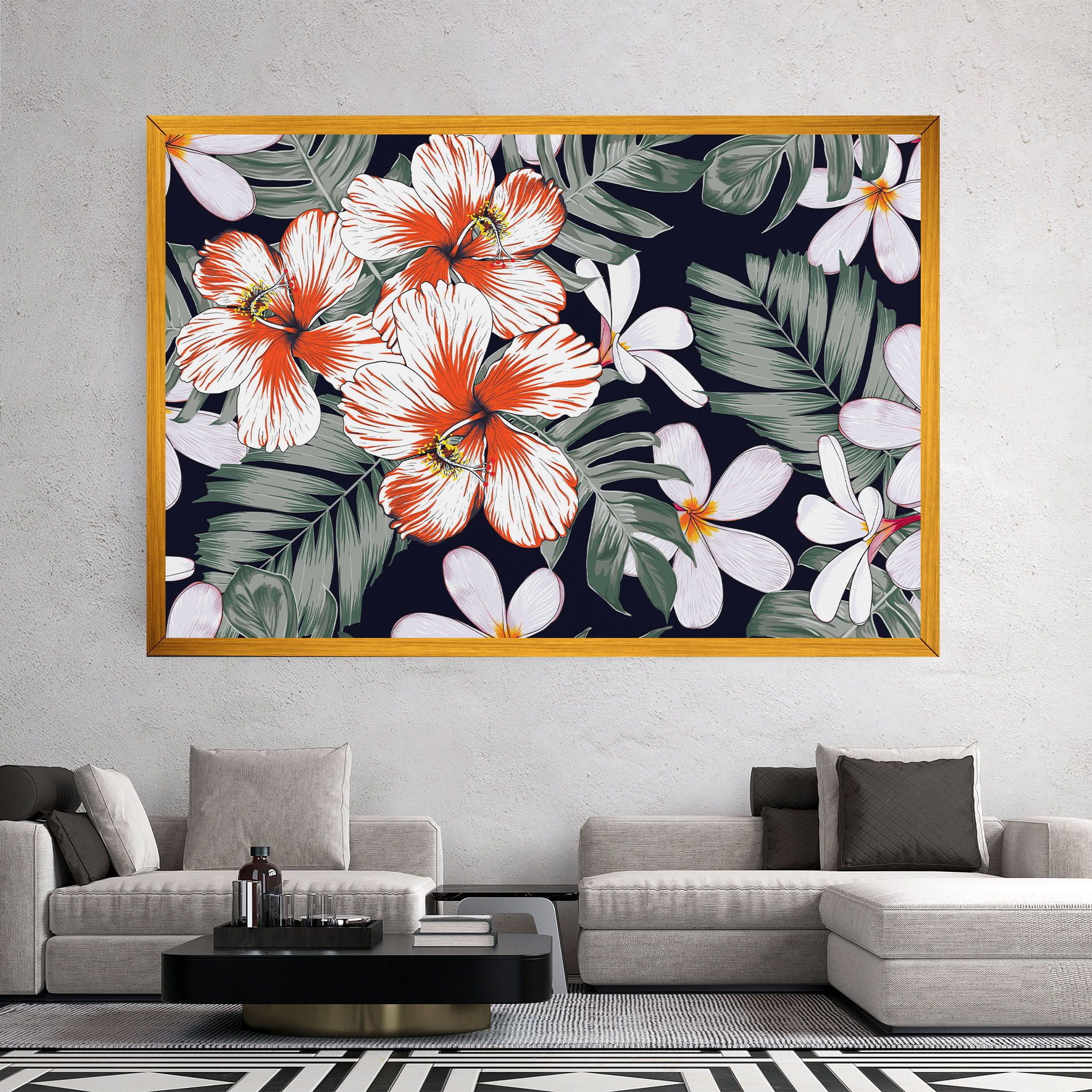 Orange White Exotic mockup 2