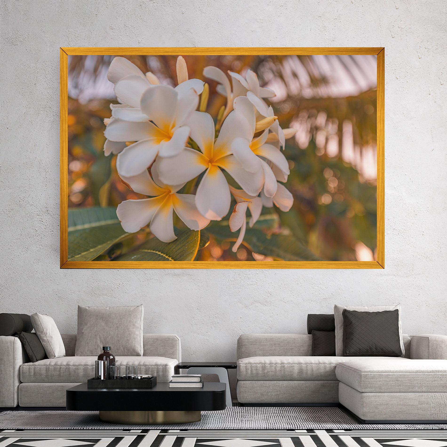 Tablou Canvas White Plumeria mockup 2