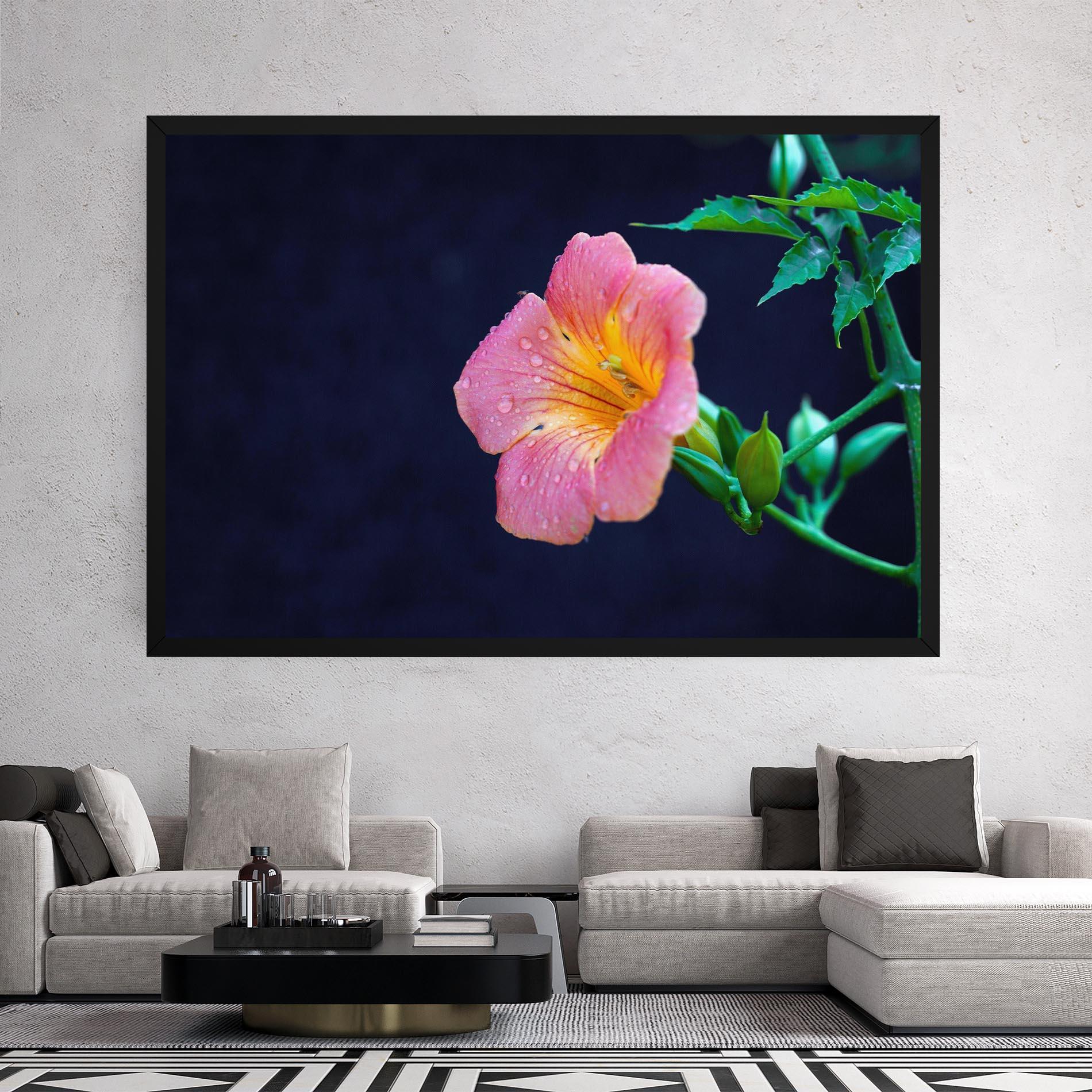 Tablou Canvas Exotic Pink Plant mockup 2