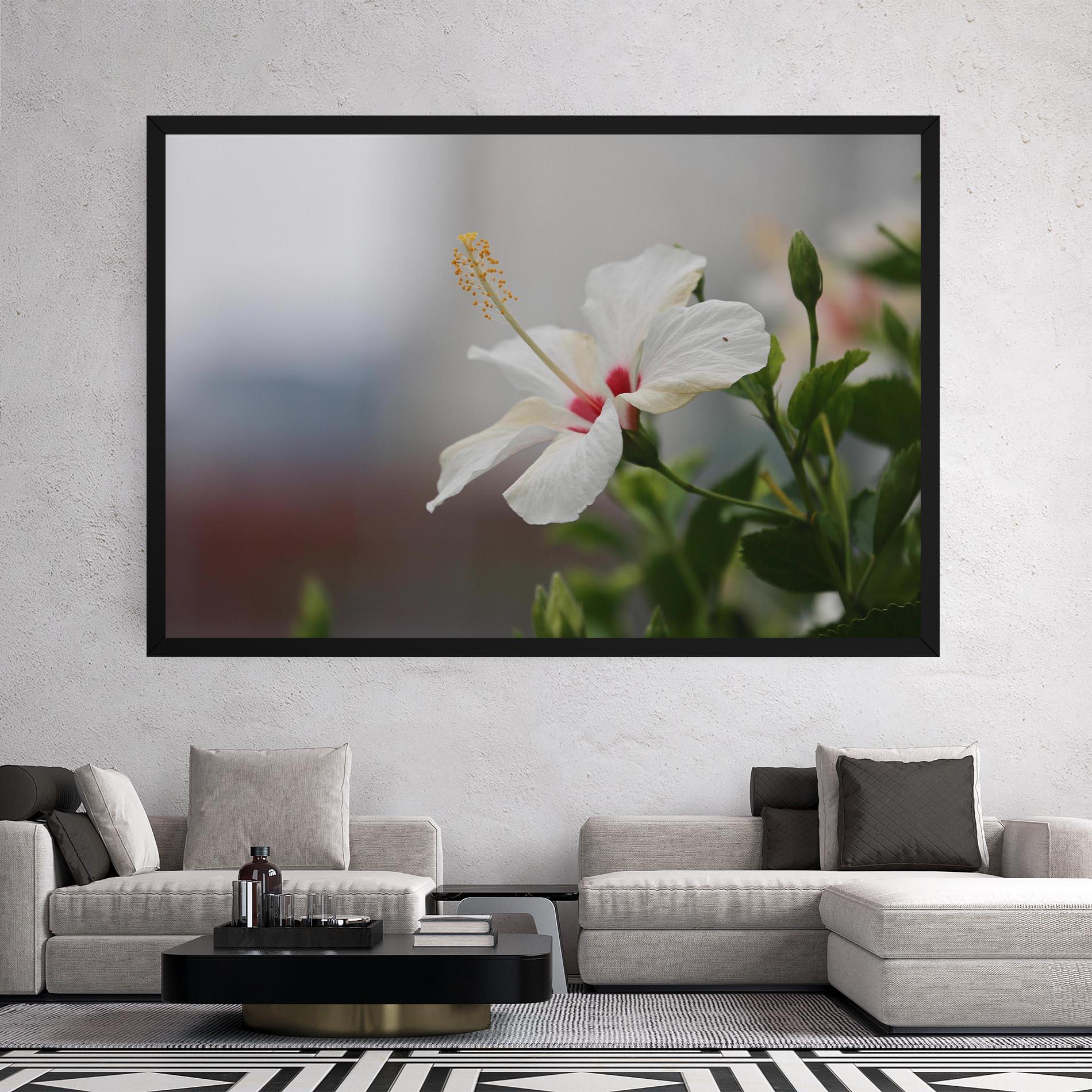 Tablou Canvas Exotic White Flower mockup 2