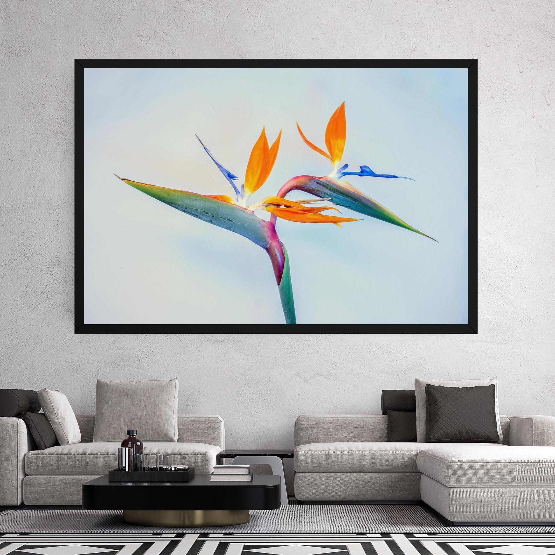 Tablou Canvas Green Orange Exotic mockup 2