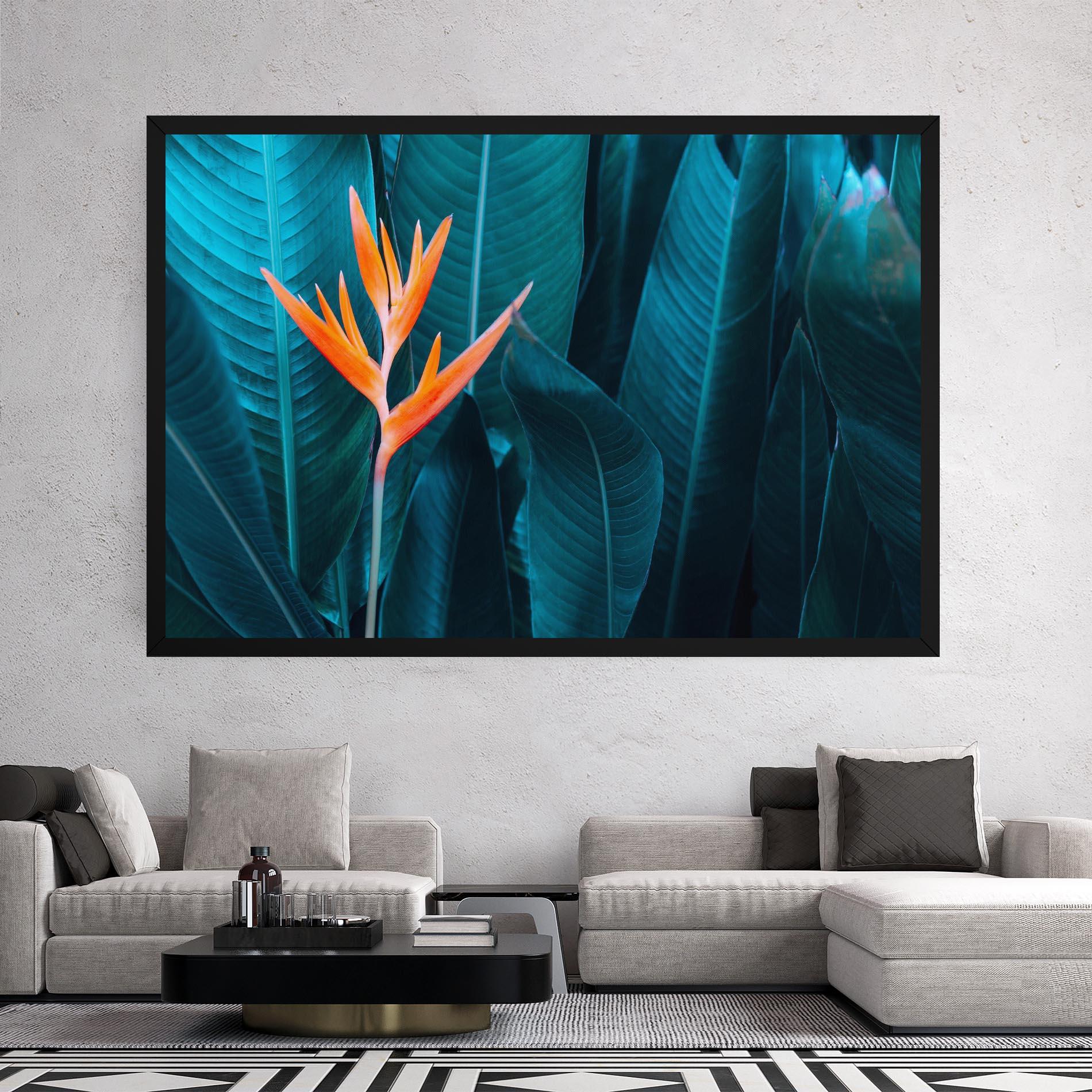 Tablou Canvas Orange Green Exotic mockup 2