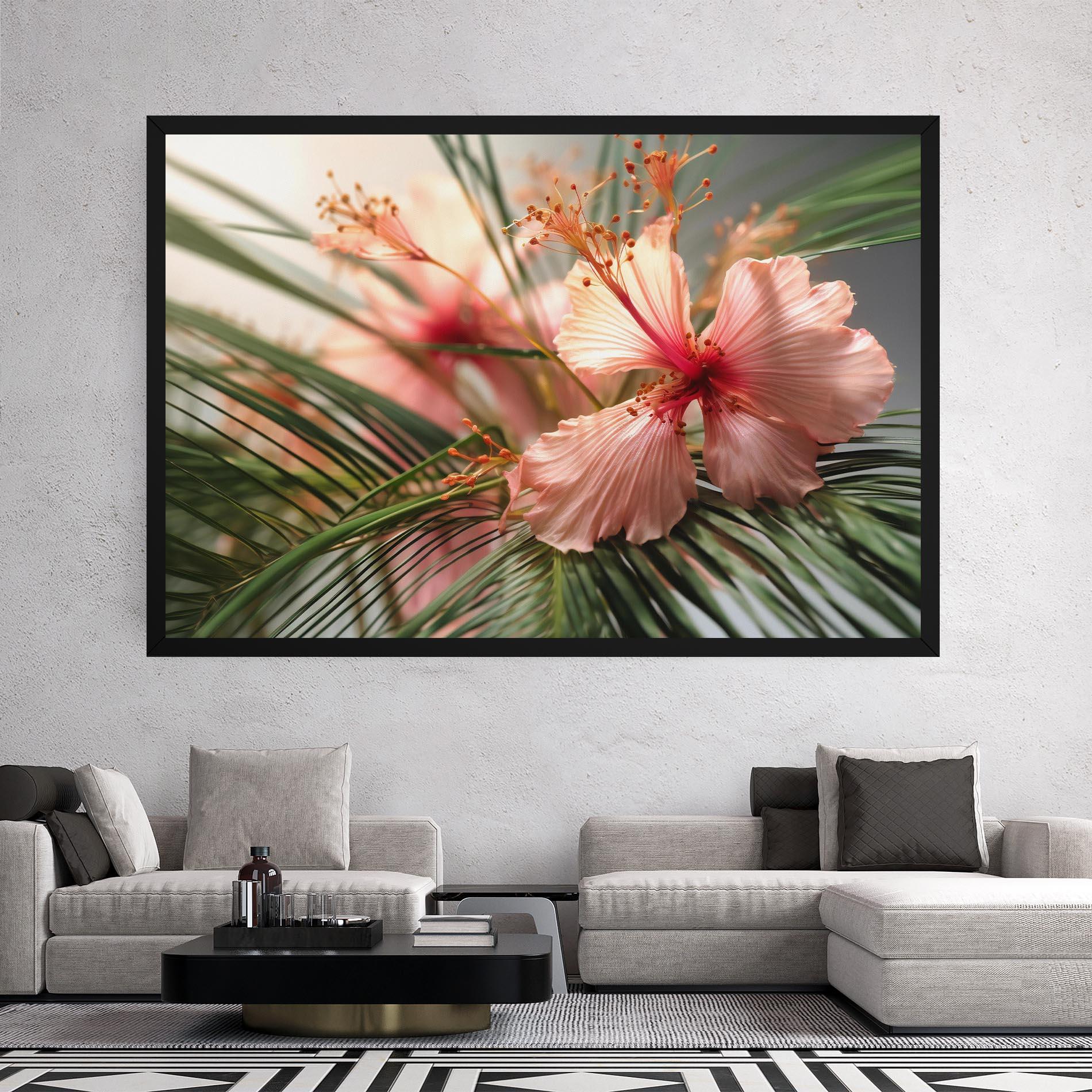 Tablou Canvas Sunset Exotic Flower mockup 2