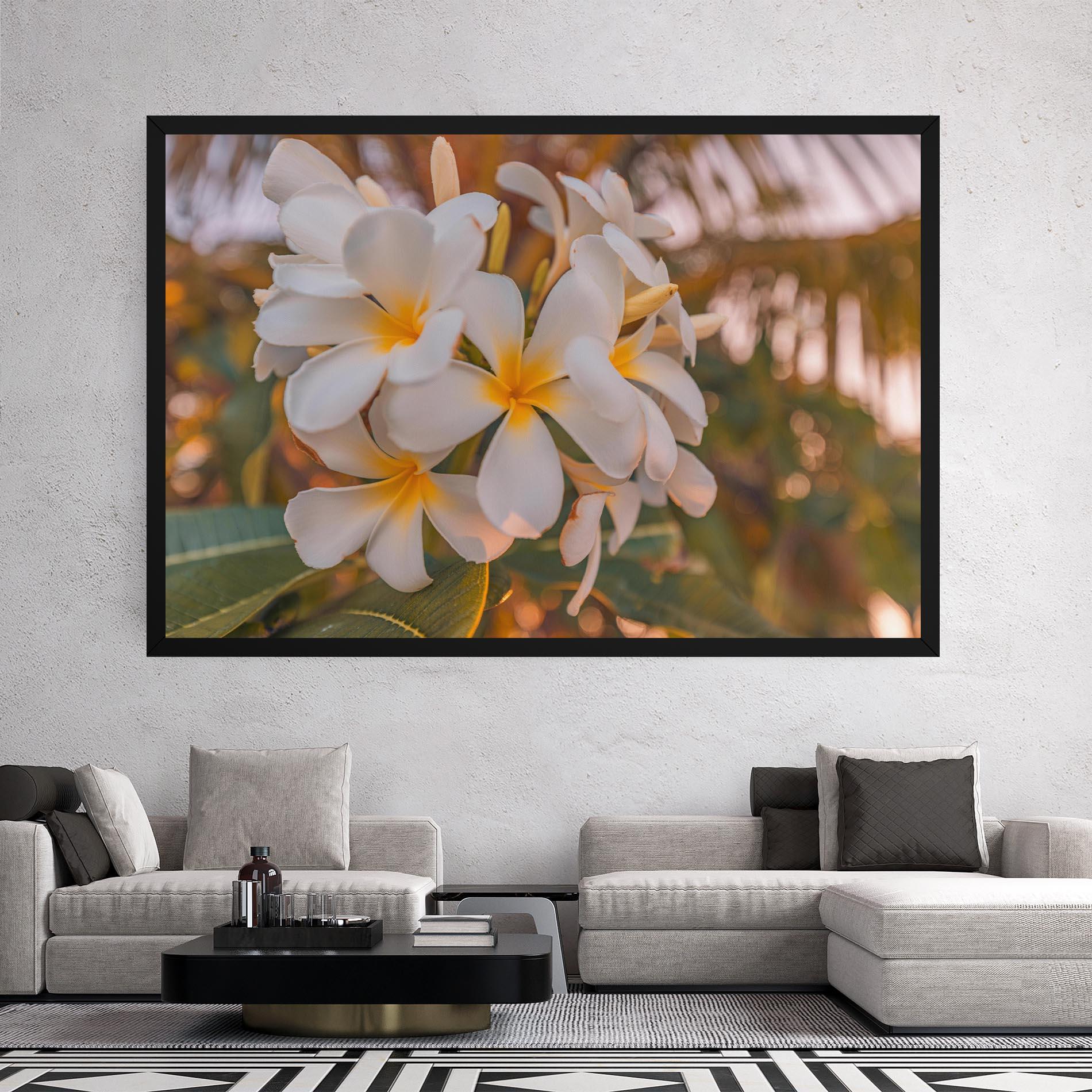 Tablou Canvas White Plumeria mockup 2