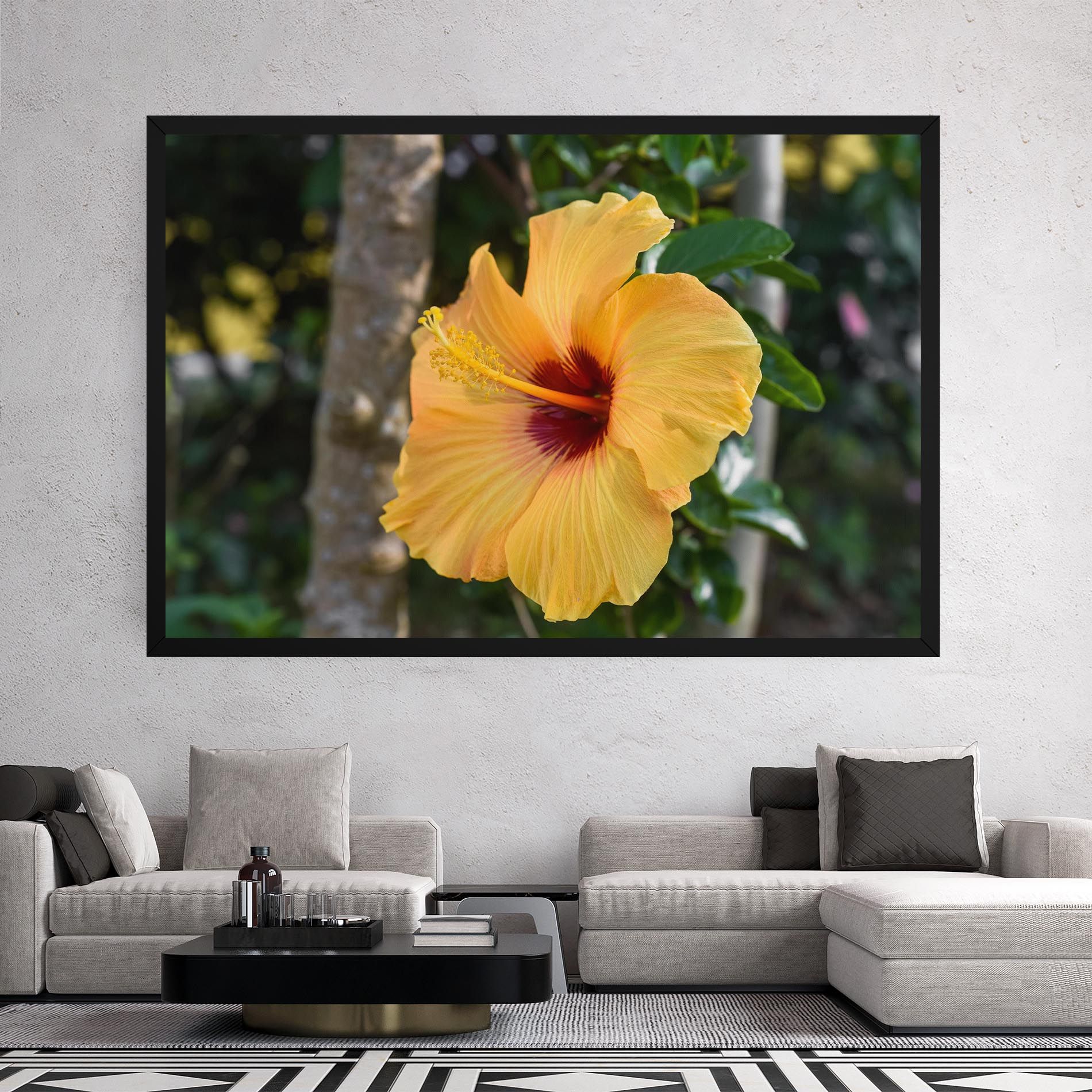 Yellow Hibiscus mockup 2