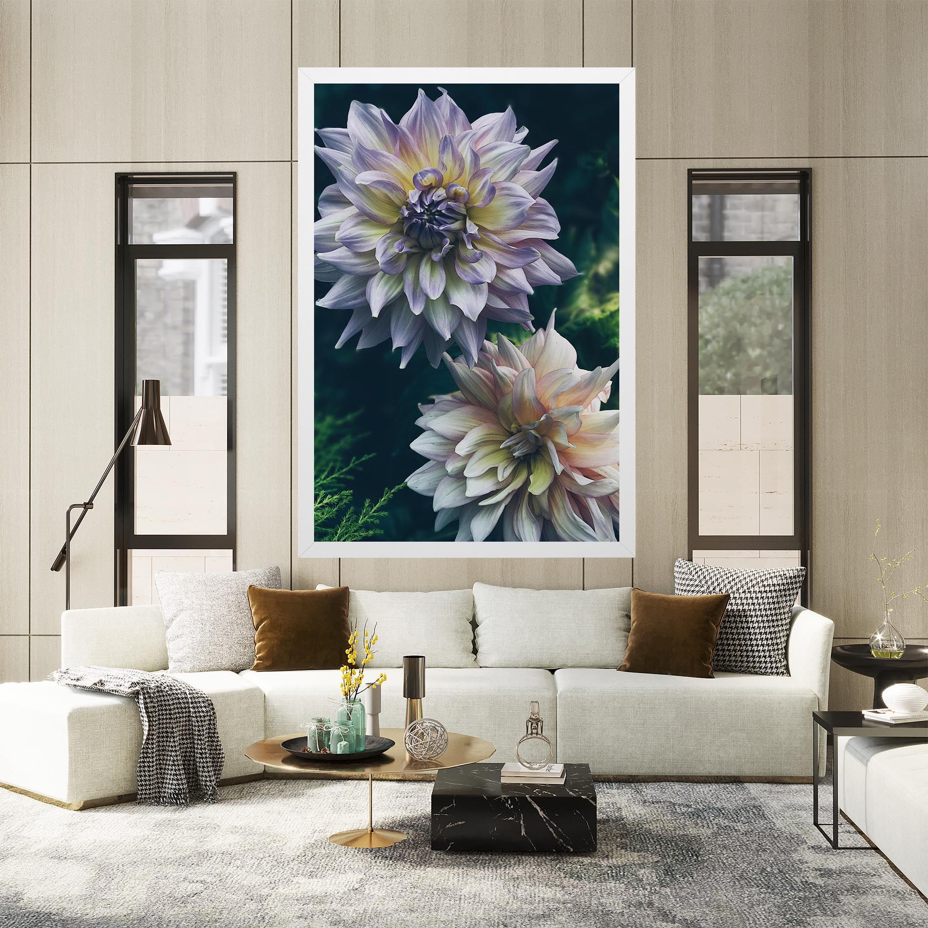 Dahlia Flowers mockup 2