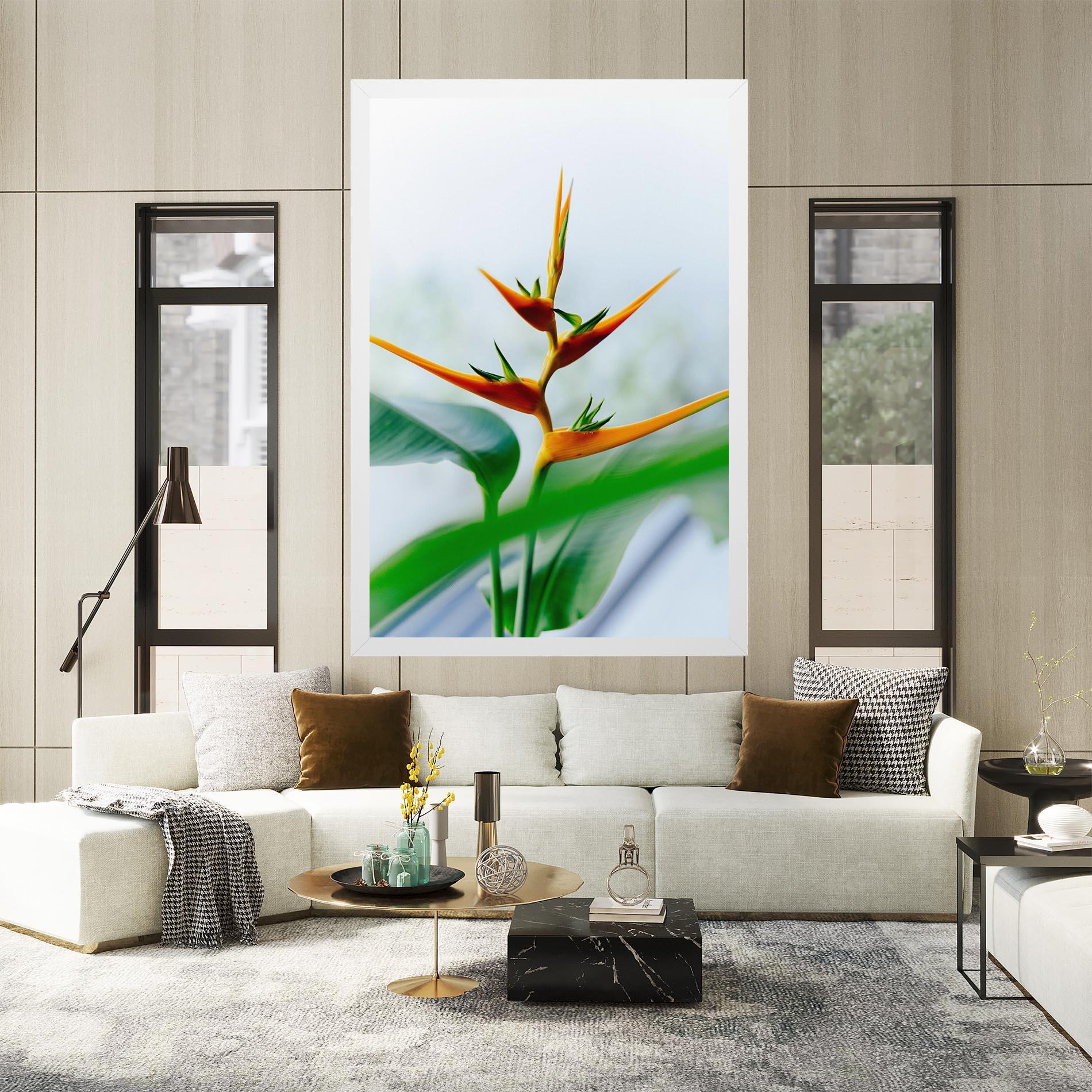 Tablou Canvas Exotic Orange Green mockup 2