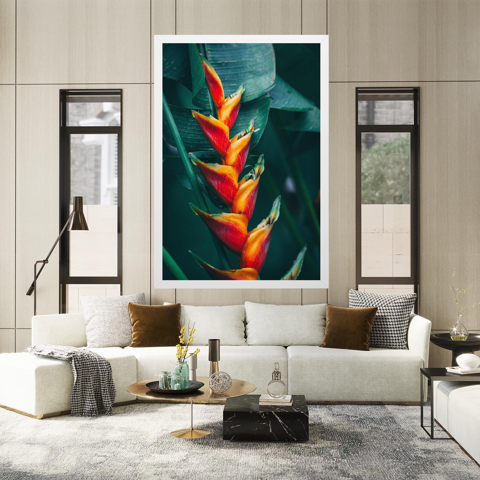 Tablou Canvas Red Orange Exotic mockup 2