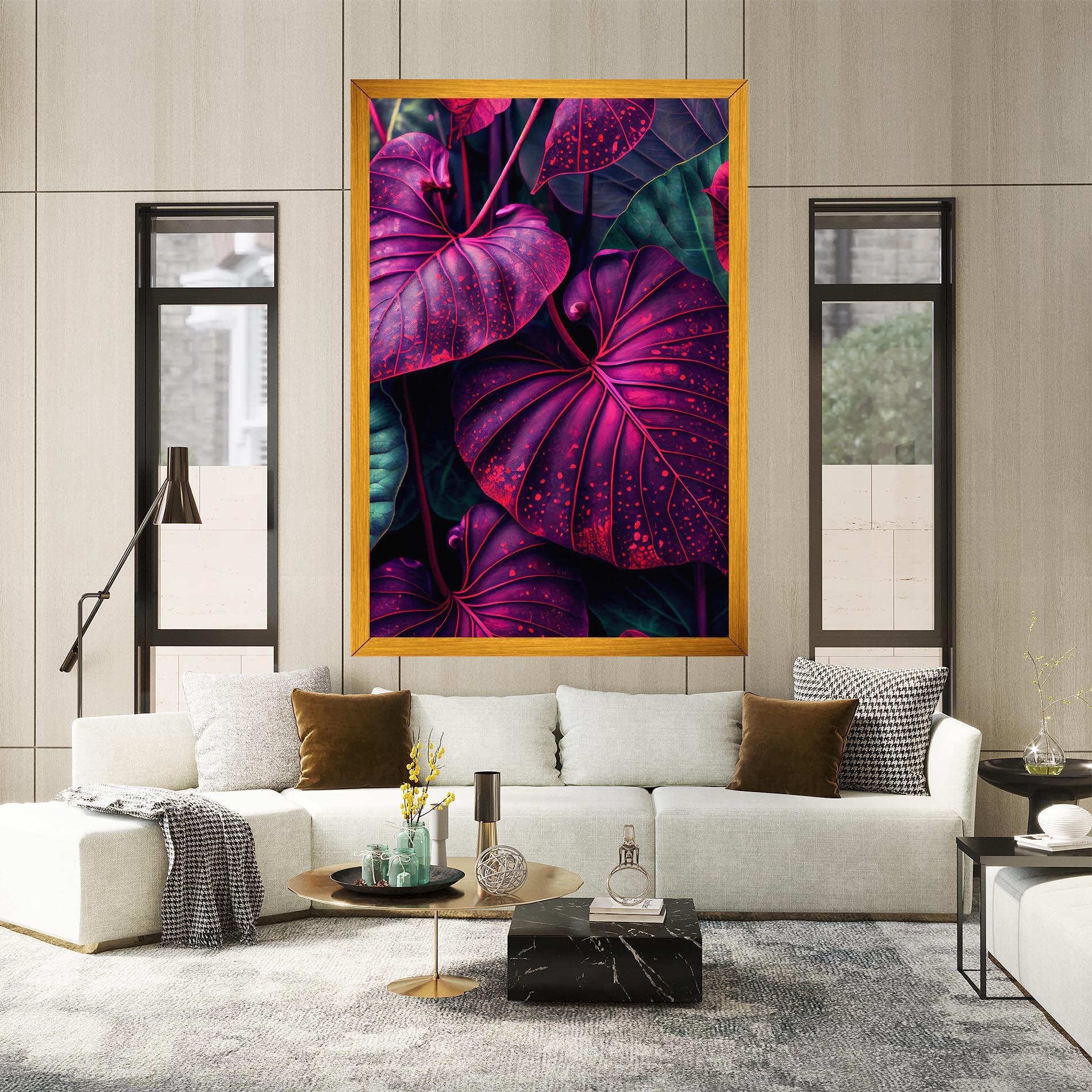 Tablou Canvas Big Purple Exotic mockup 2