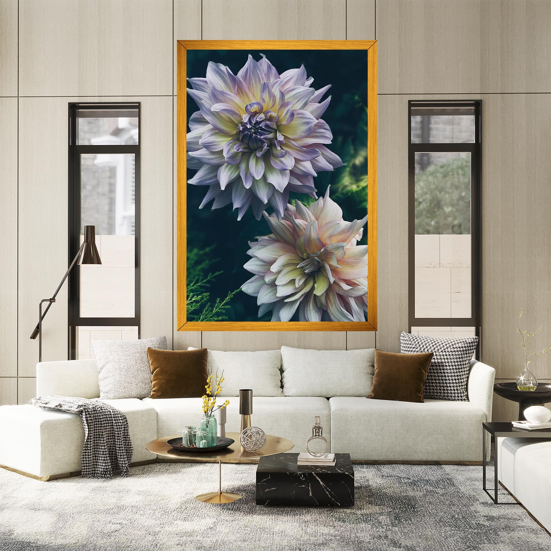 Dahlia Flowers mockup 2