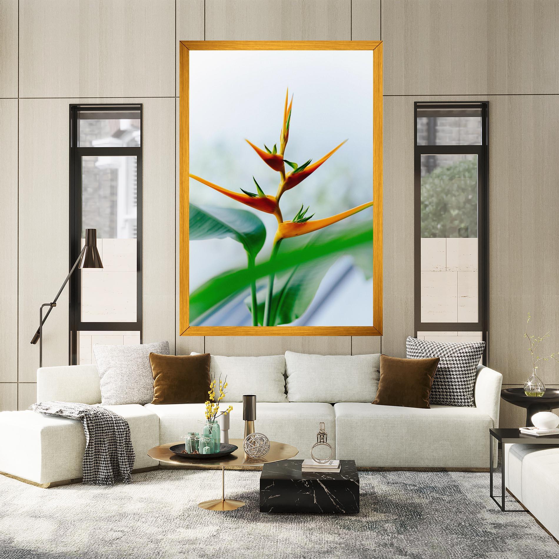 Tablou Canvas Exotic Orange Green mockup 2