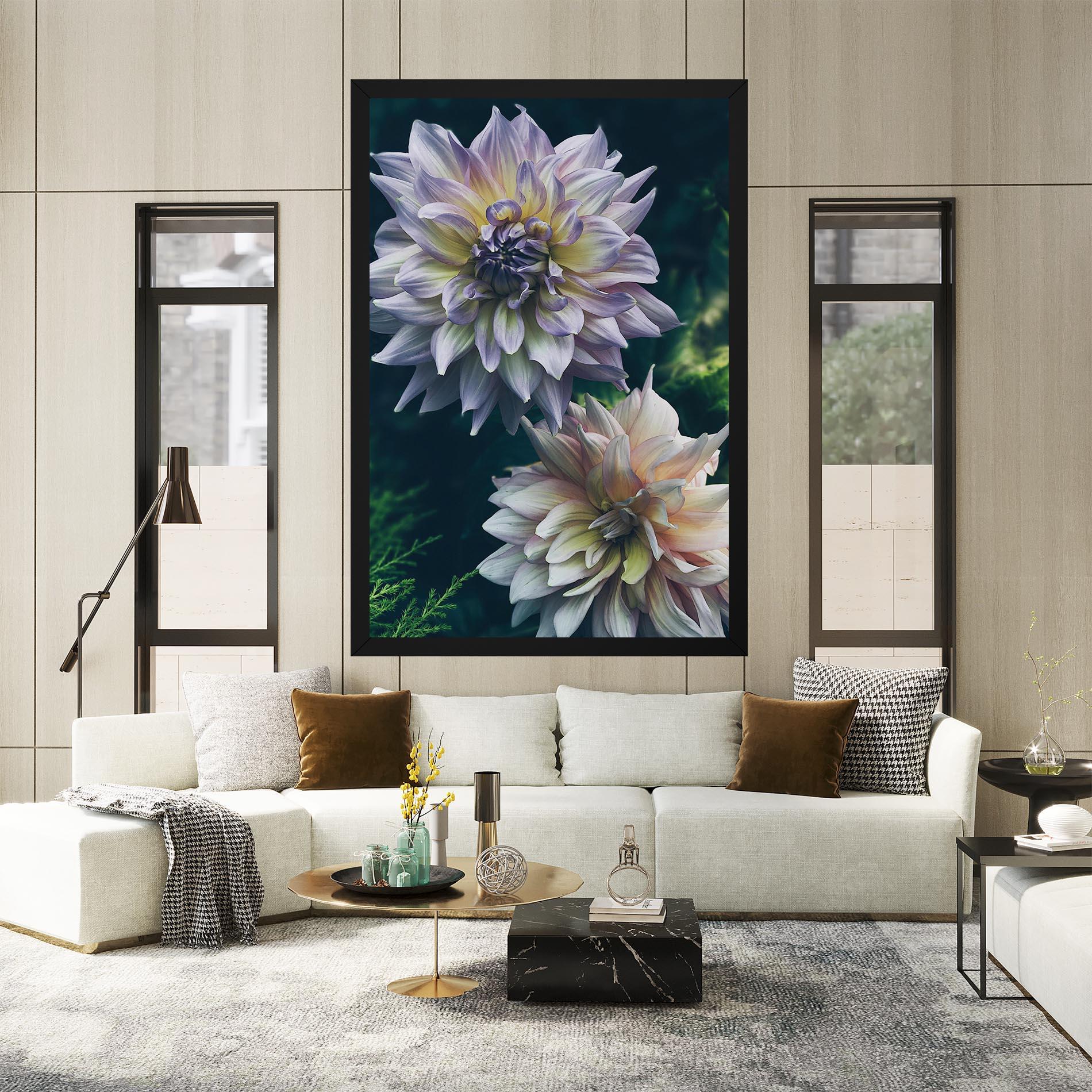 Tablou Canvas Dahlia Flowers mockup 2