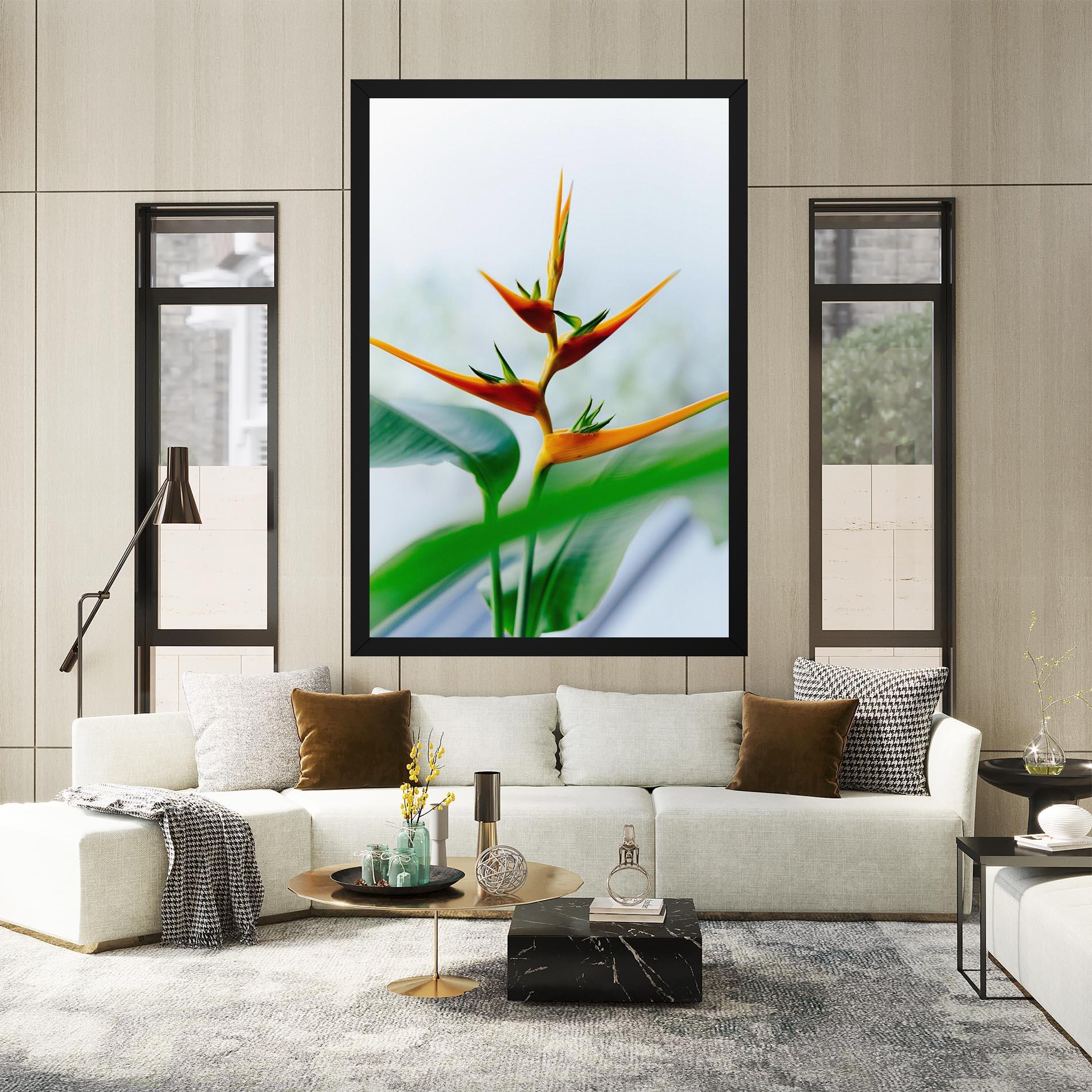 Tablou Canvas Exotic Orange Green mockup 2