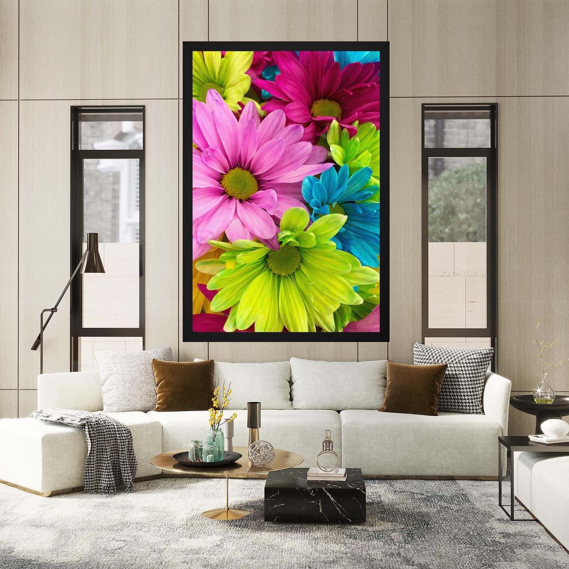 Tablou Canvas Three Shades Of Flower mockup 2