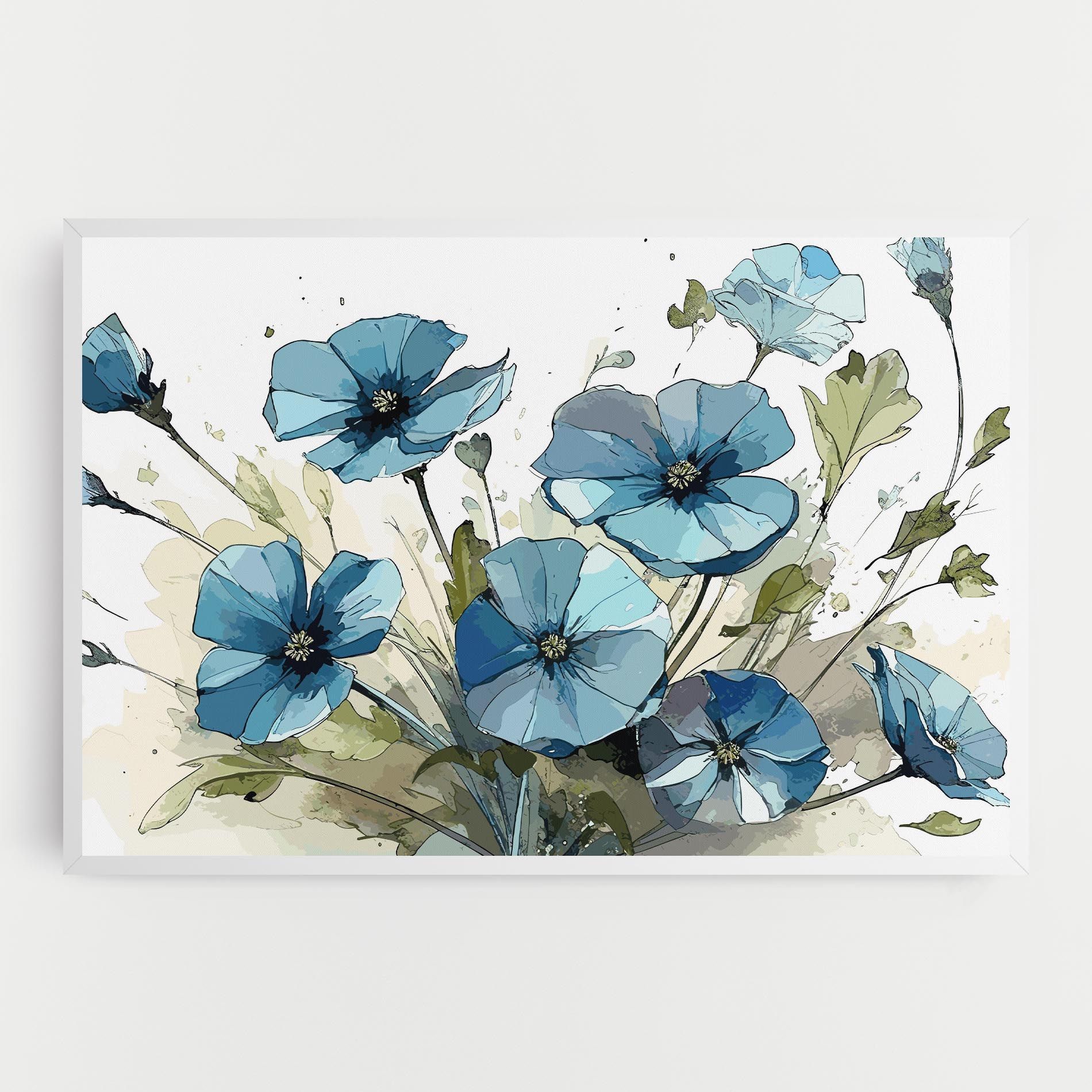 Blue Wild Plant mockup 0