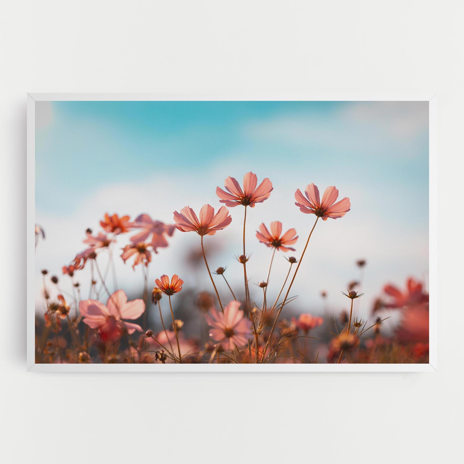 Tablou Canvas Cosmos Flowers Beautiful mockup 0