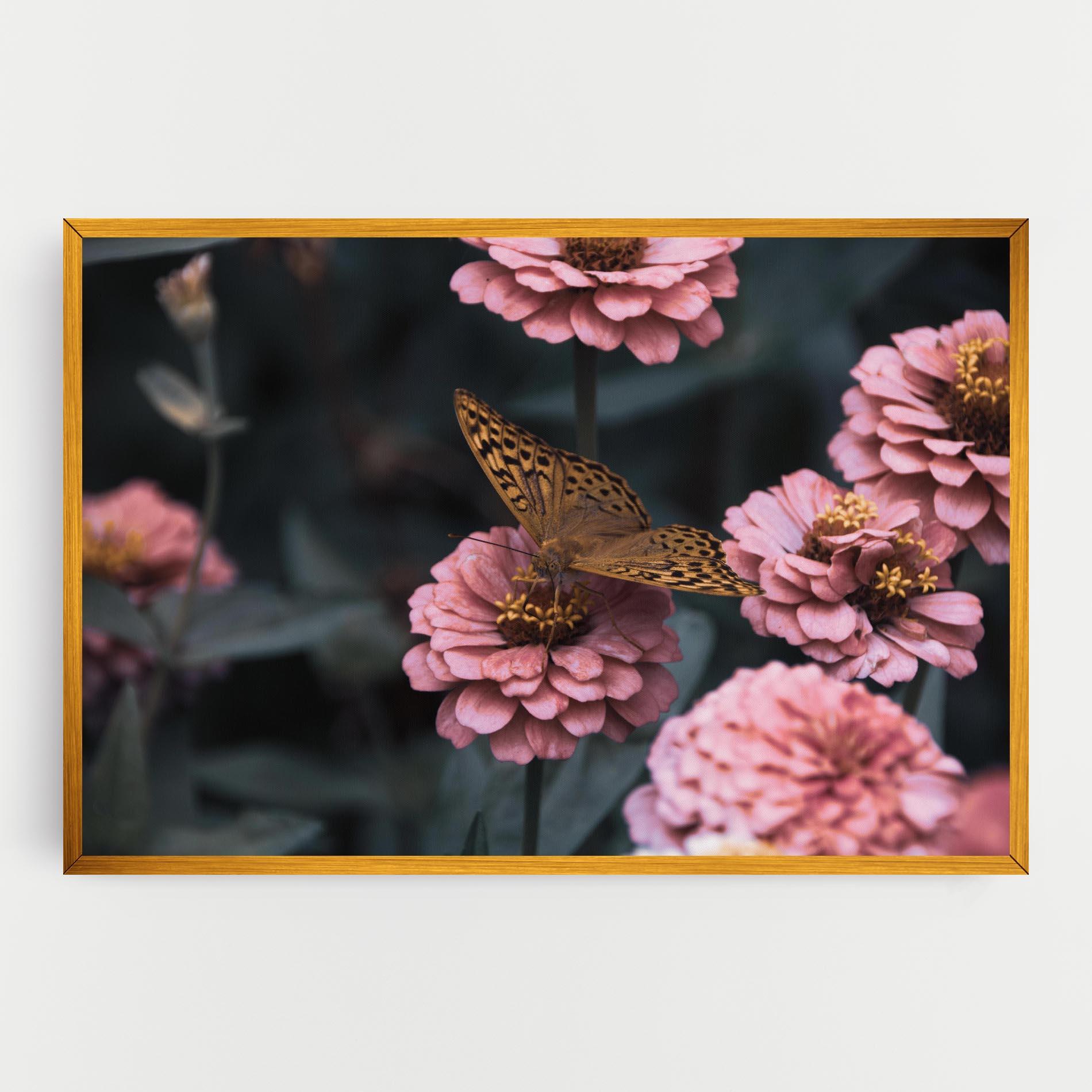 Tablou Canvas Flower Butterfly mockup 0