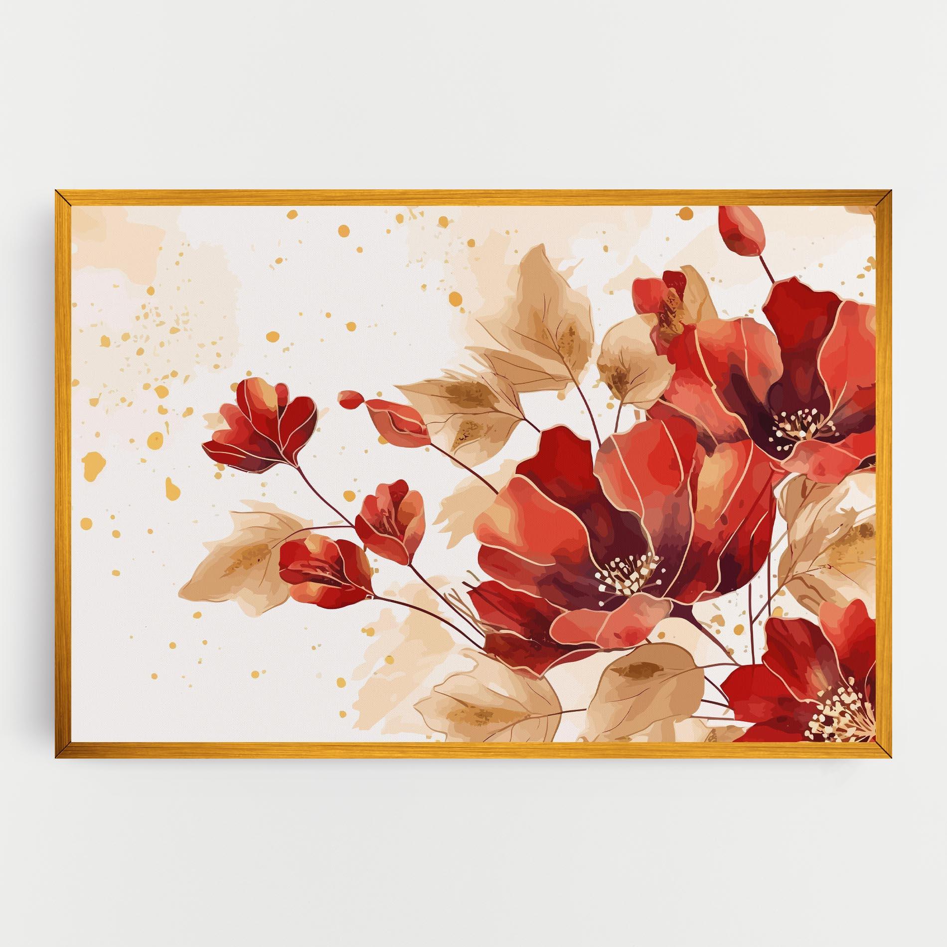 Tablou Canvas Red Wild Gold mockup 0